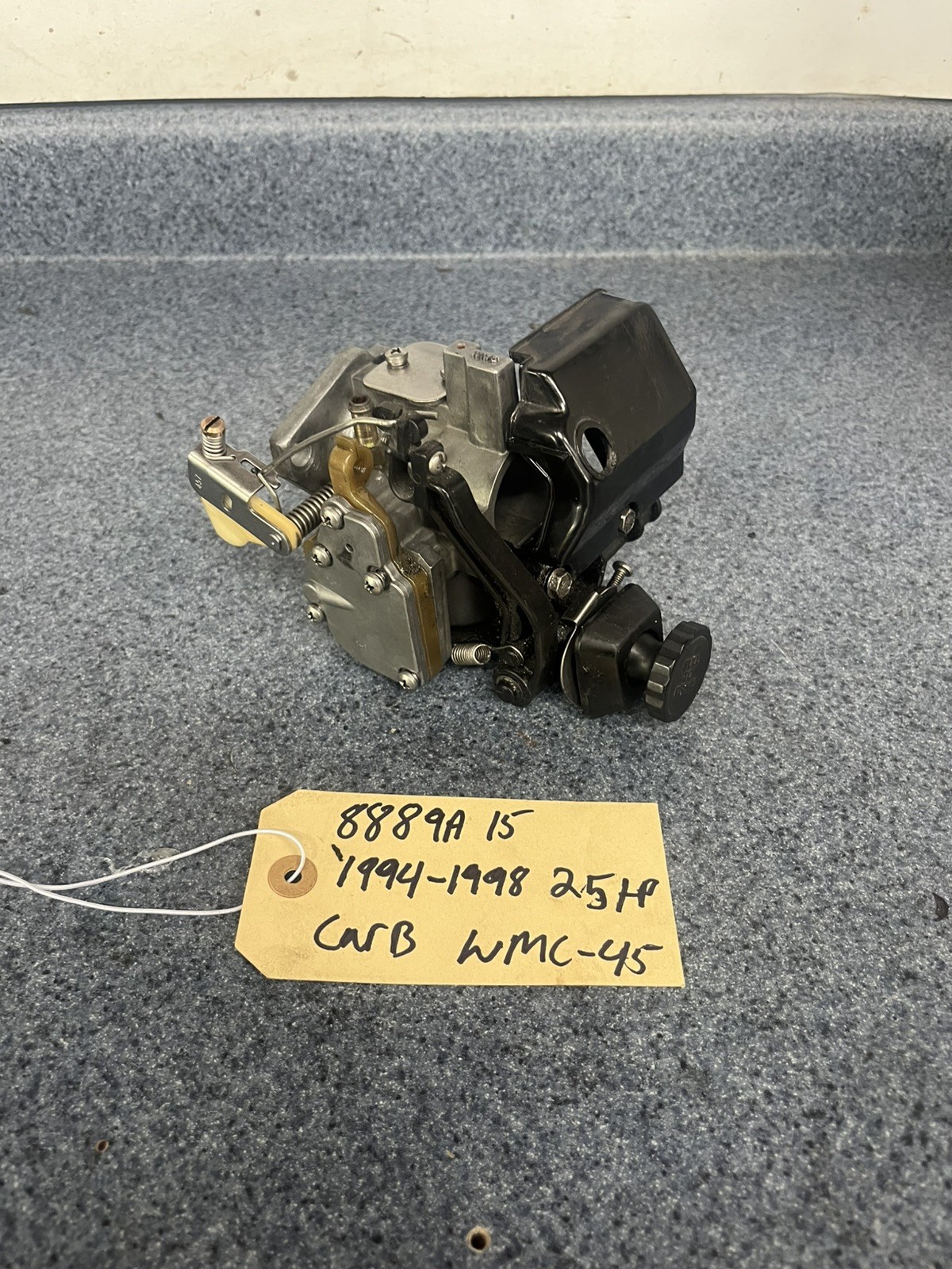 8889A15  Mercury 1994-1998 25HP Outboard Carburetor Assy Cleaned Rebuild Ready