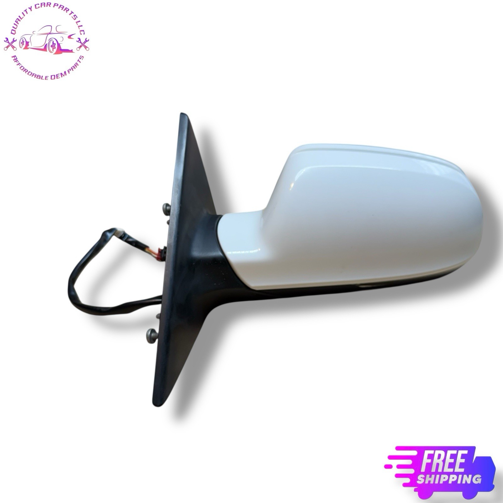 2010-2014 Audi A5 Front Driver Left Door Side Mirror White OEM With Signal