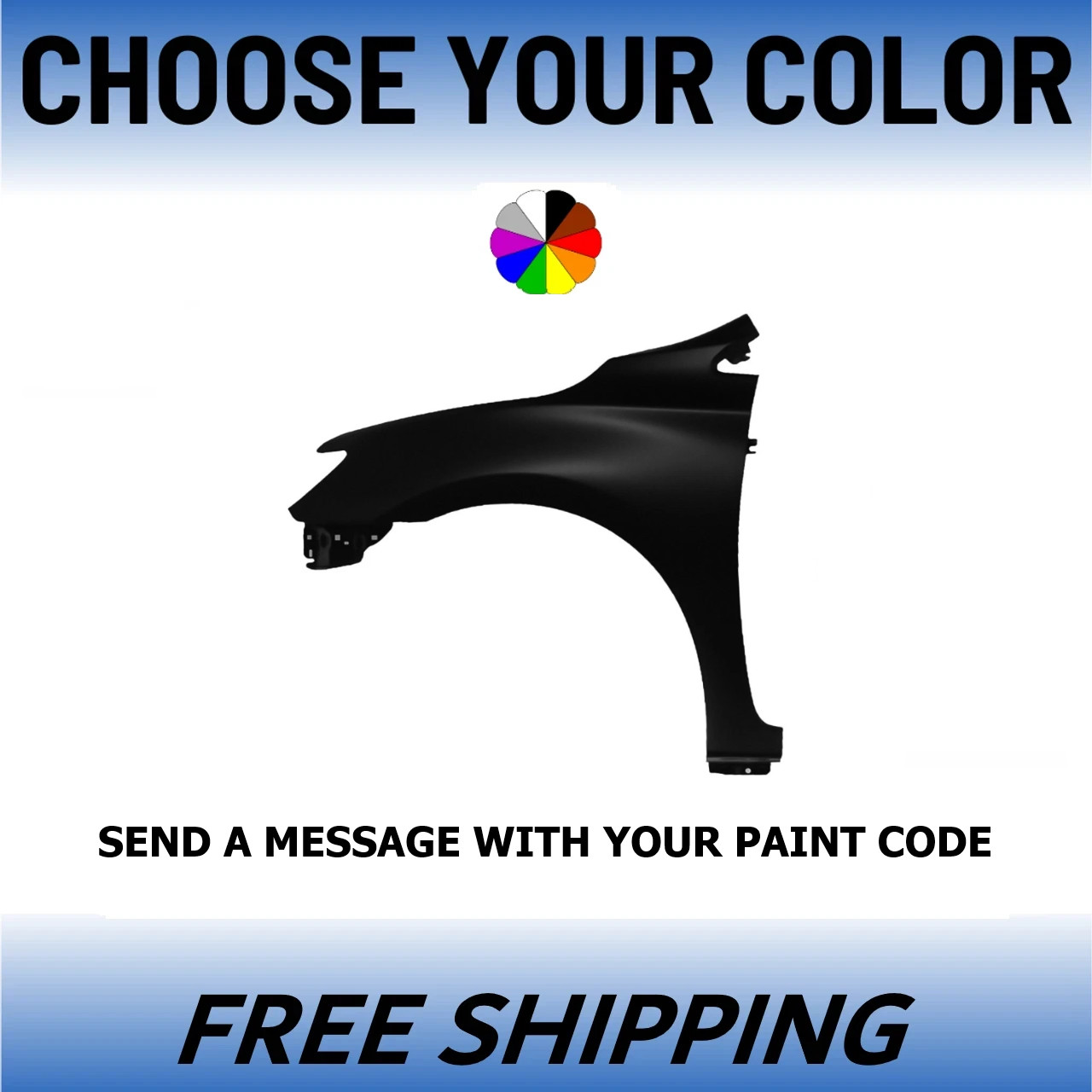 NEW Painted Driver Side Front Fender For 2016-2019 Nissan Sentra