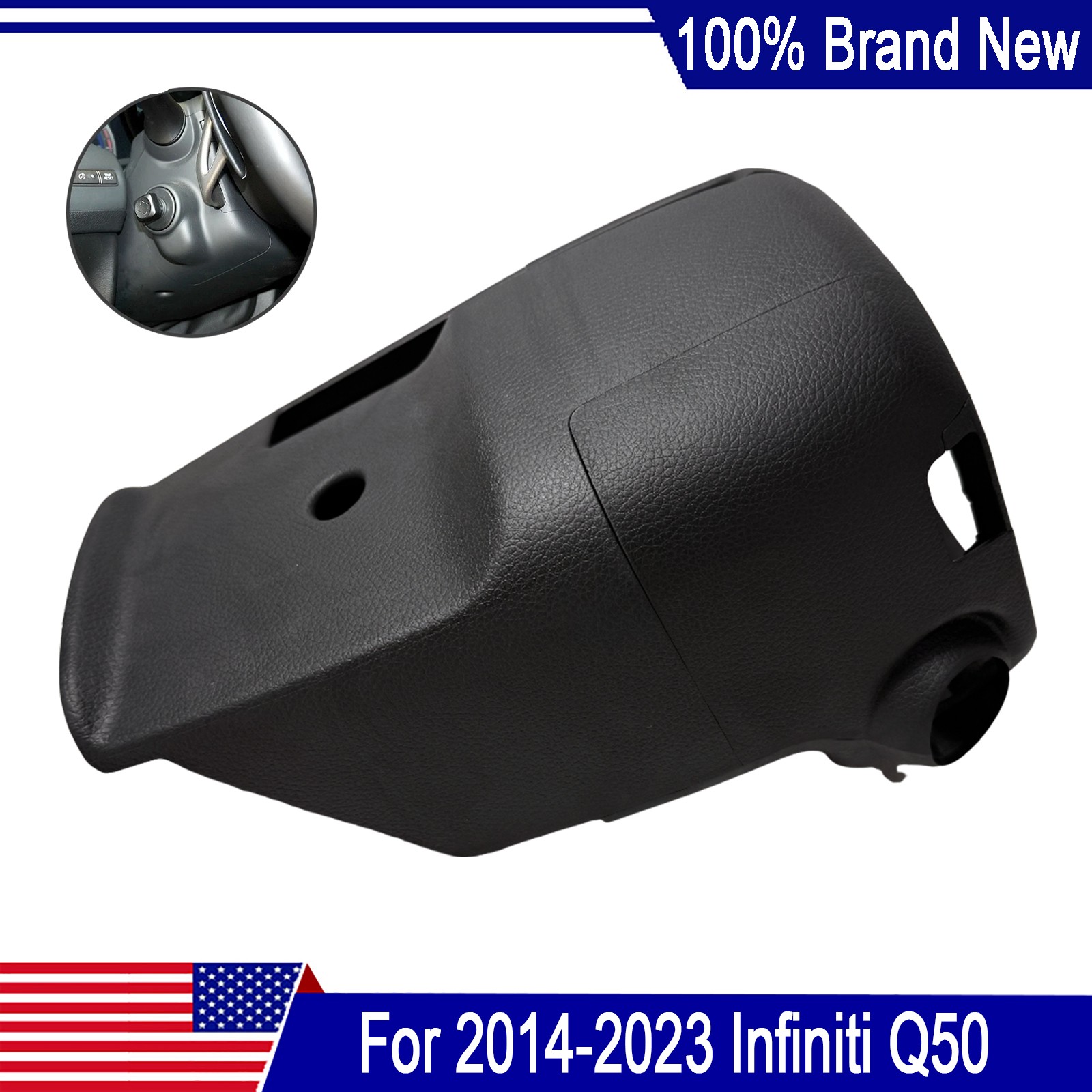 New Manual Style Steering Paddle Shifter Cover Shroud For 2014-2023 Infiniti Q50