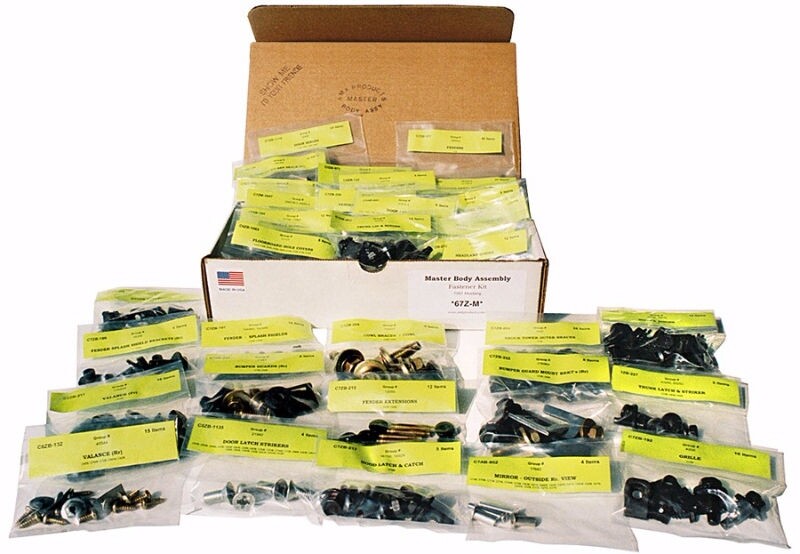 1967 Nova Master Body Bolt Kit 358 Pc Concours Correct OEM Hardware AMK