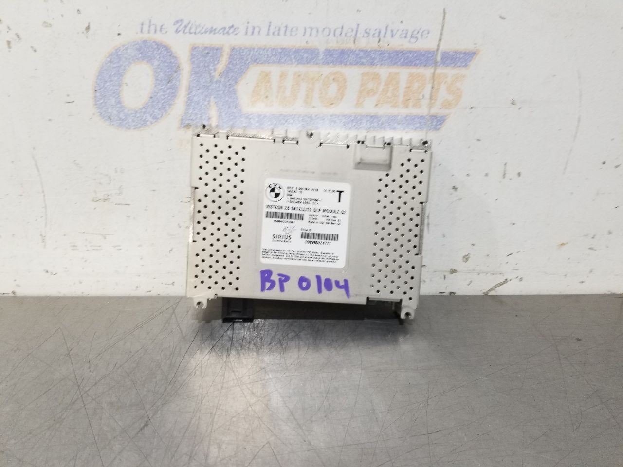 06 2006 BMW 760LI REMOTE SATELLITE RECEIVER 65126948064