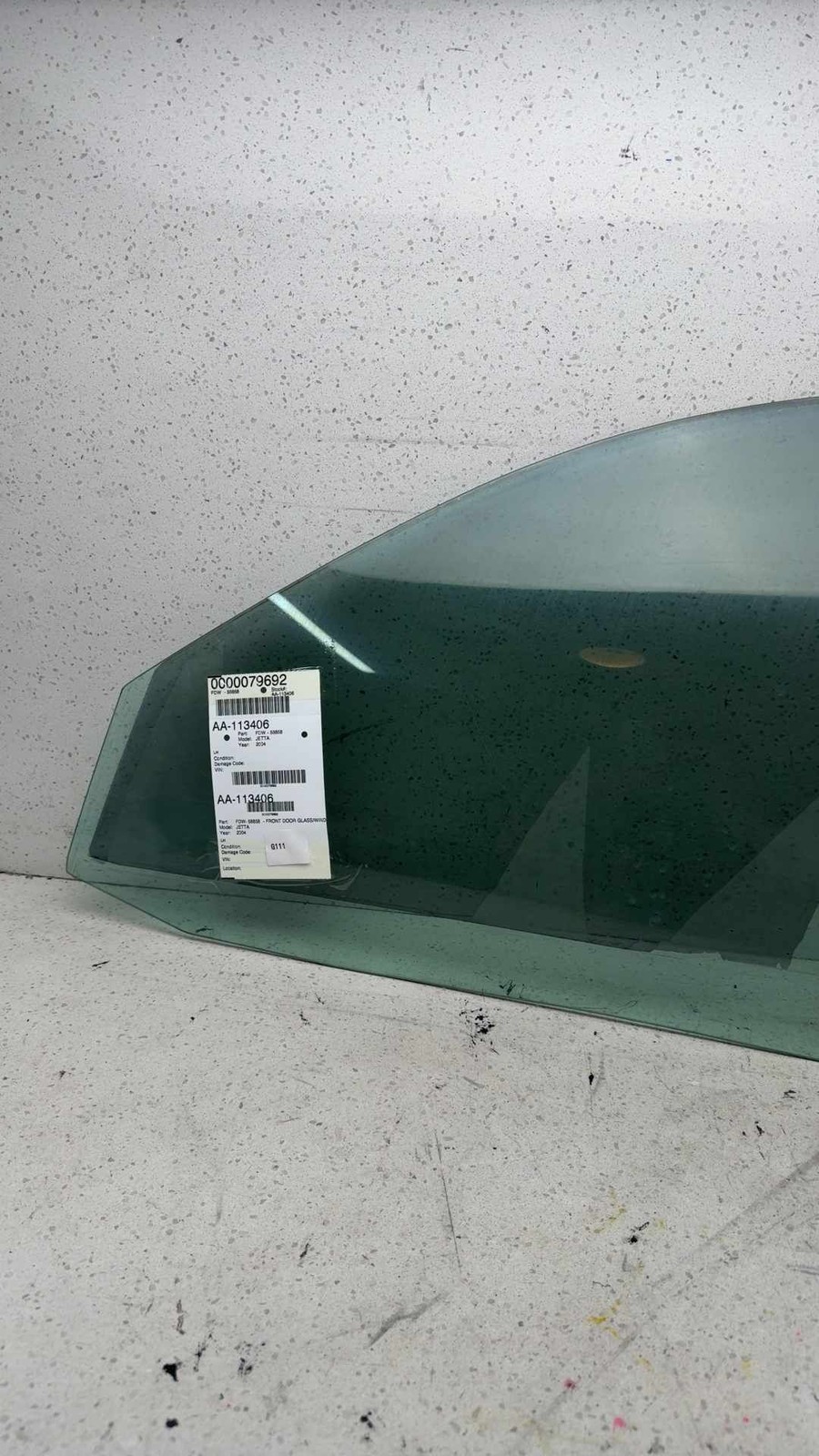 1999-2011 JETTA EXCEPT GLI Front Door Glass window Left Driver side OEM LH 1999-2011 JETTA EXCEPT GLI Front Door Glass window Left Driver side OEM LH