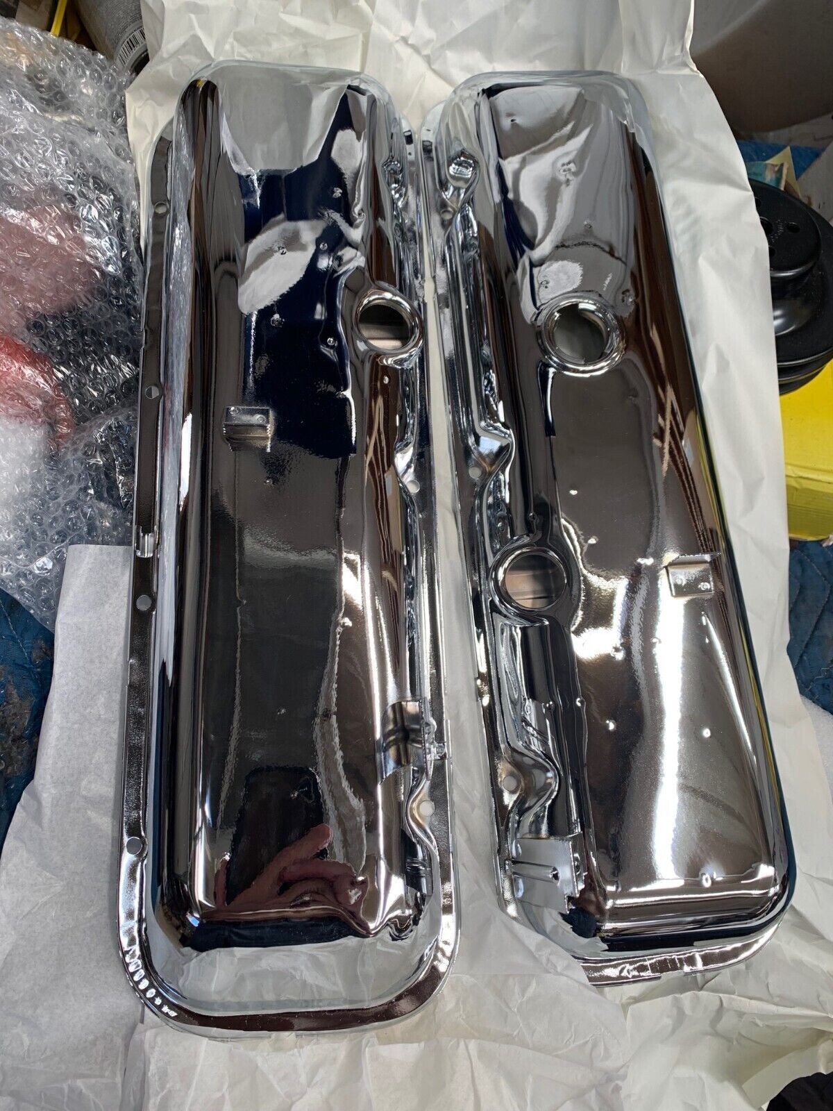 1969 “SUper Kit” Camaro 396 NOVA BIG BLOCK NEW CHROME BIG BLOCK VALVE COVERS 427