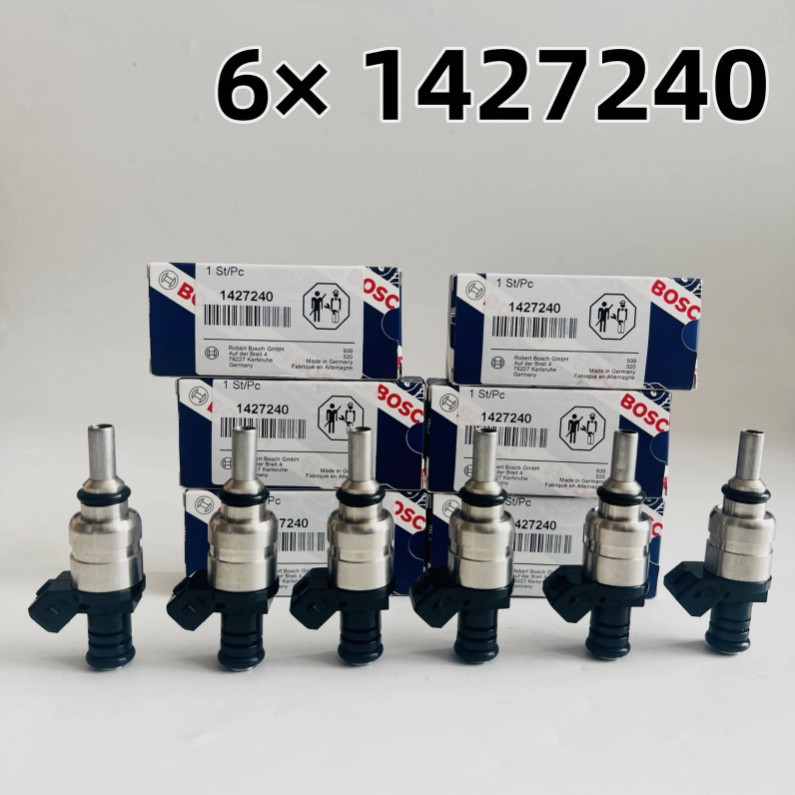 6X Bosch Fuel Injector 1427240 For BMW M54 320i 325i 325xi 525i X3 13537546244