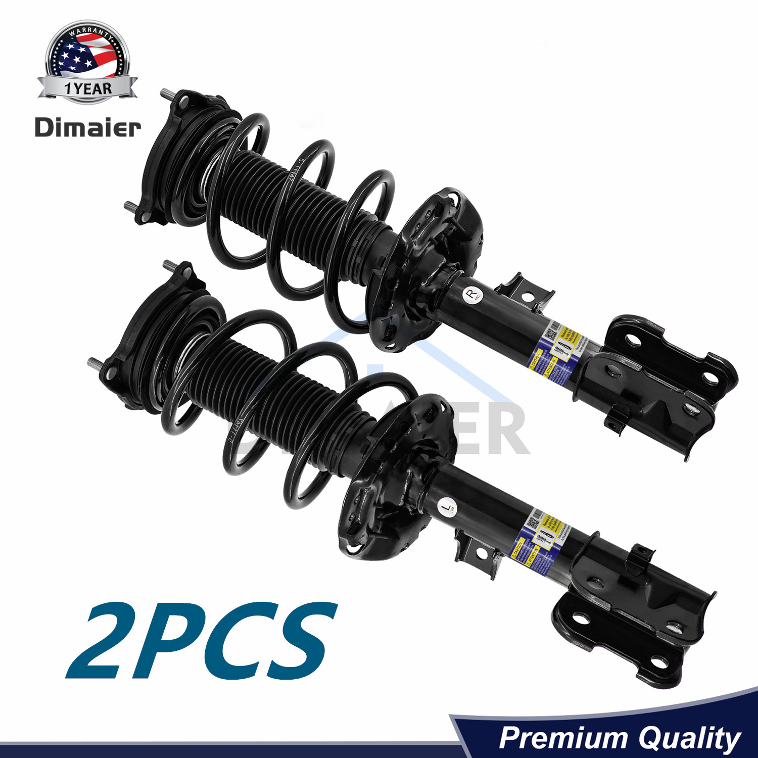 2X NEW 54650-S8700 Front Shock Absorber For Hyundai Palisade 2020 2021 2022