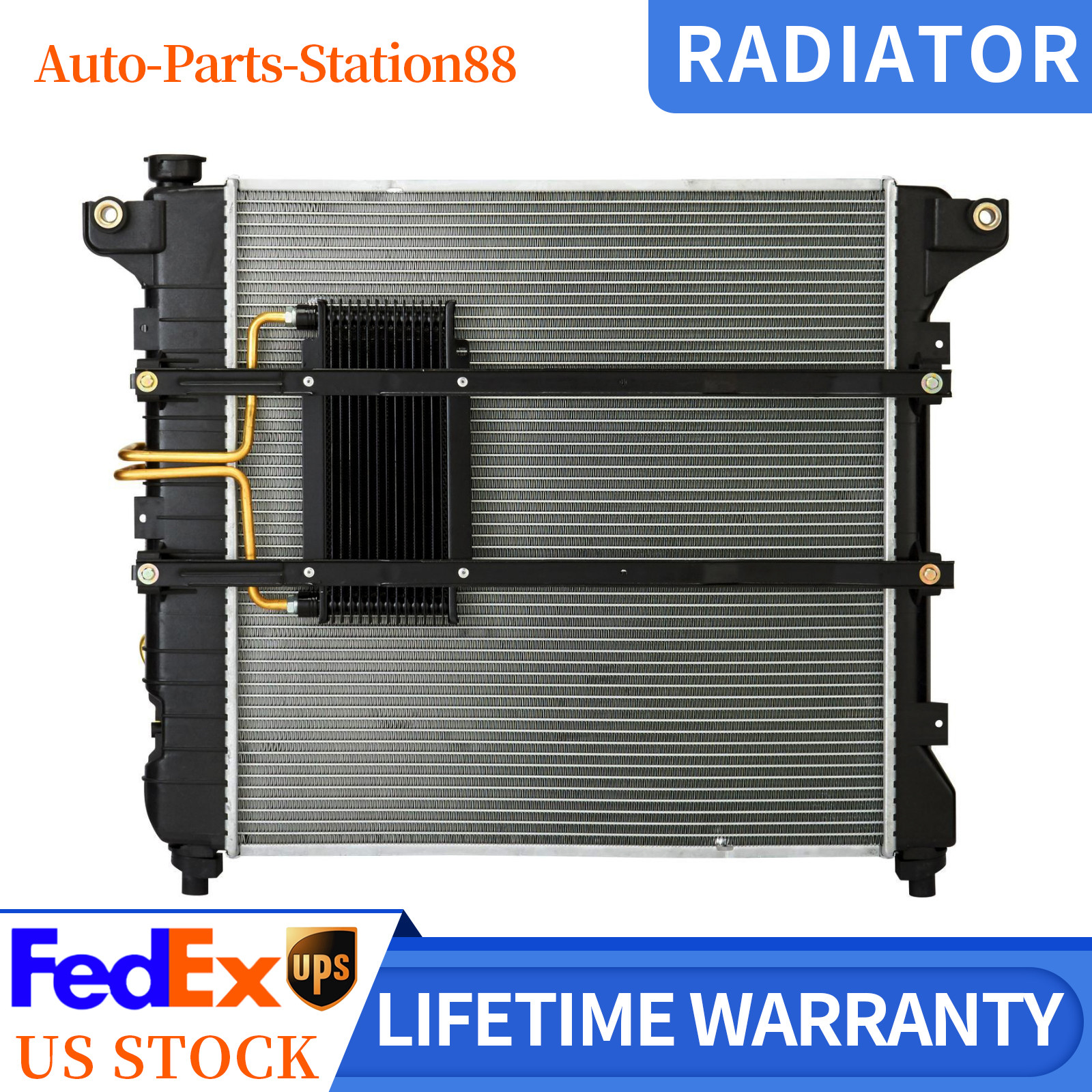 CU2186 Aluminum Radiator Replacement Fit for Dakota 1997-1999 Durango 1998-2000 CU2186 Aluminum Radiator Replacement Fit for Dakota 1997-1999 Durango 1998-2000