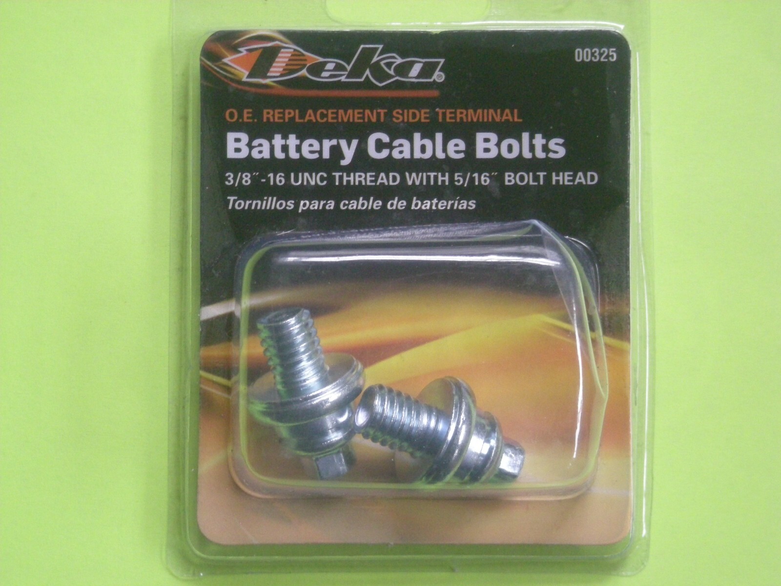 Deka Side Post H.D. Battery Terminal Bolts 3/8 Deka Side Post H.D. Battery Terminal Bolts 3/8