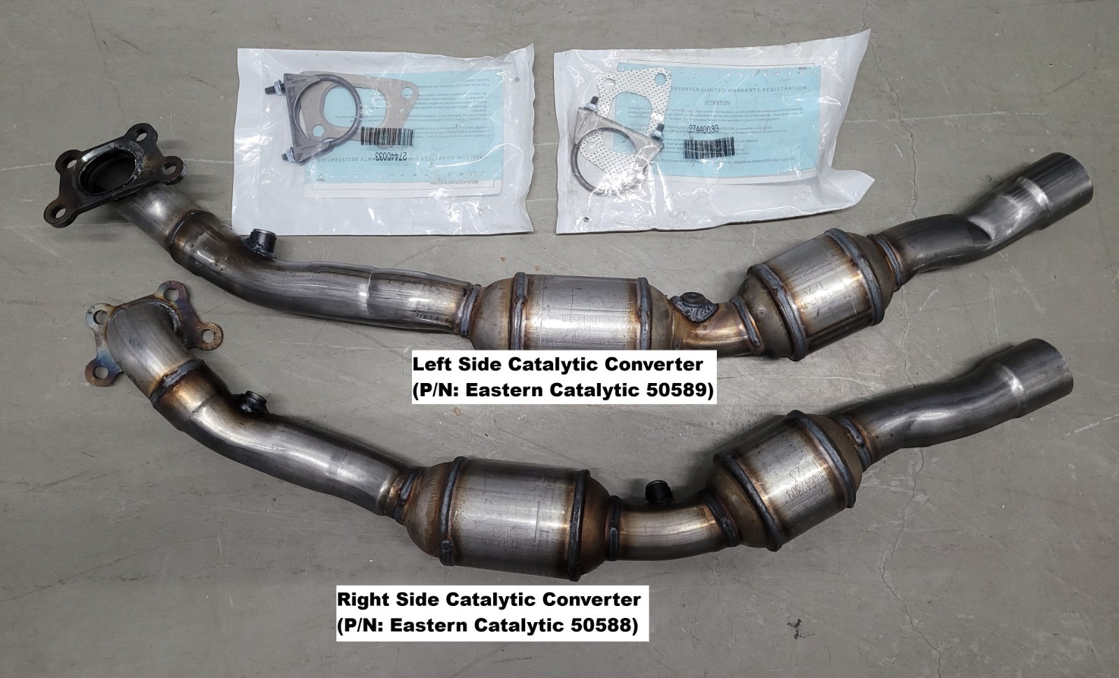 Catalytic Converter Set for 2012-2015 Chevrolet Camaro 3.6l V6 Left & Right Catalytic Converter Set for 2012-2015 Chevrolet Camaro 3.6l V6 Left & Right