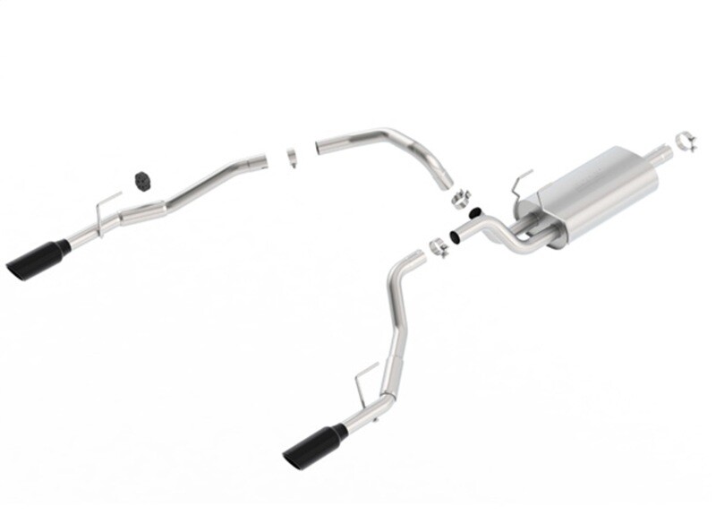 Borla 09-17 Ram 1500 5.7L V8 5in Single Tip Black Chrome Catback Touring Exhaust Borla 09-17 Ram 1500 5.7L V8 5in Single Tip Black Chrome Catback Touring Exhaust