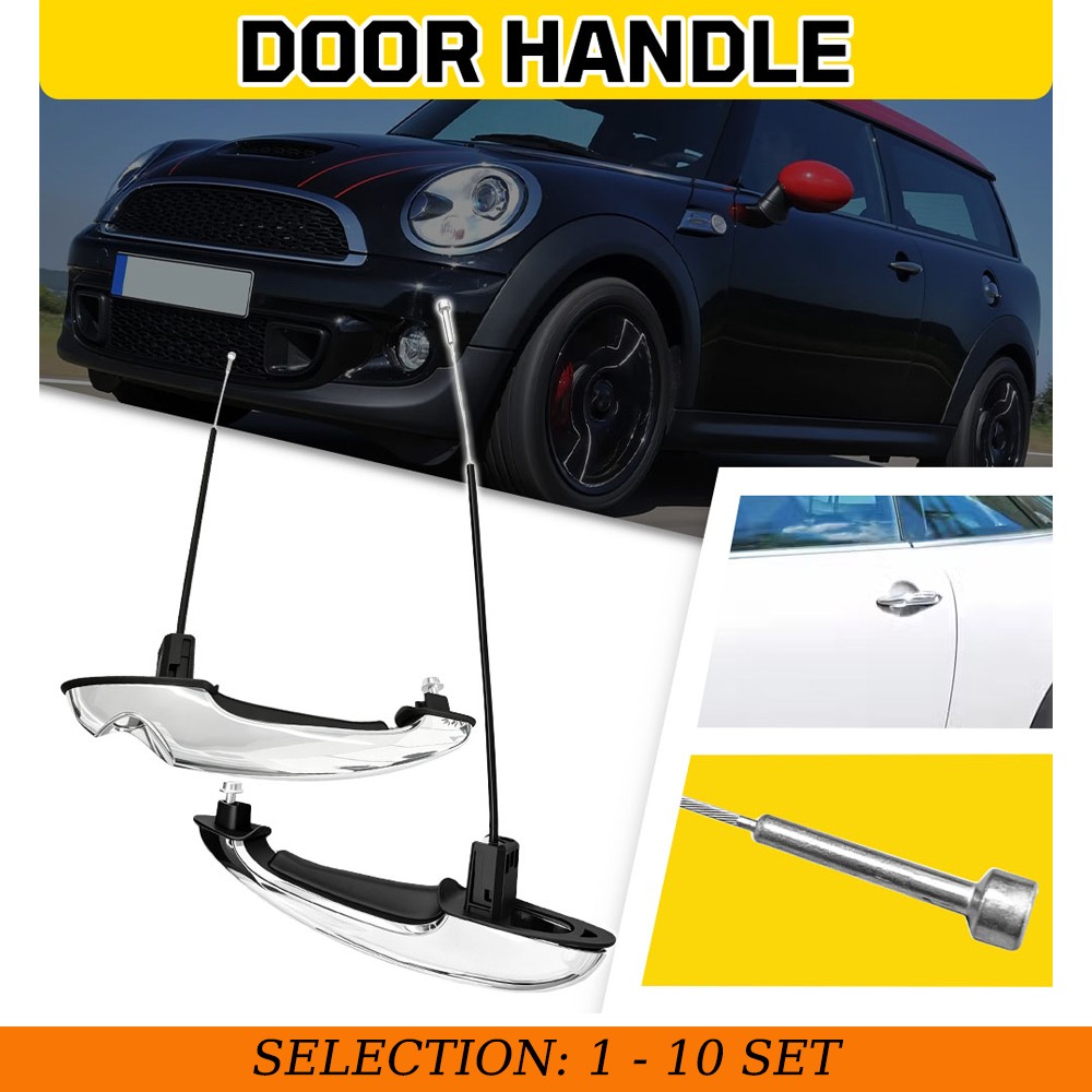 2-20 Fit Mini Cooper R52 R55 R57 2008-2014 Outside Door Handles Front Left&Right