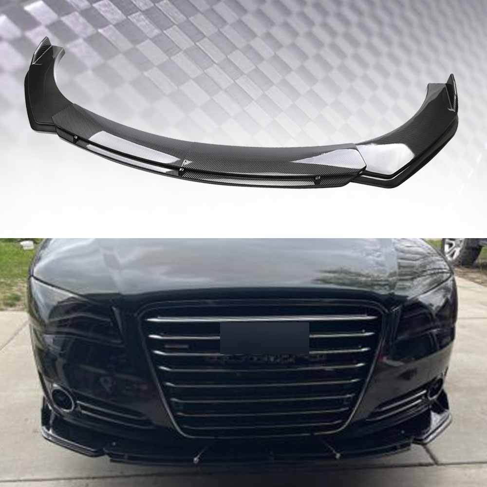 Carbon Fiber Style Front Bumper Lip Splitter Diffuser For AUDI A8 D4 S8 2010-21