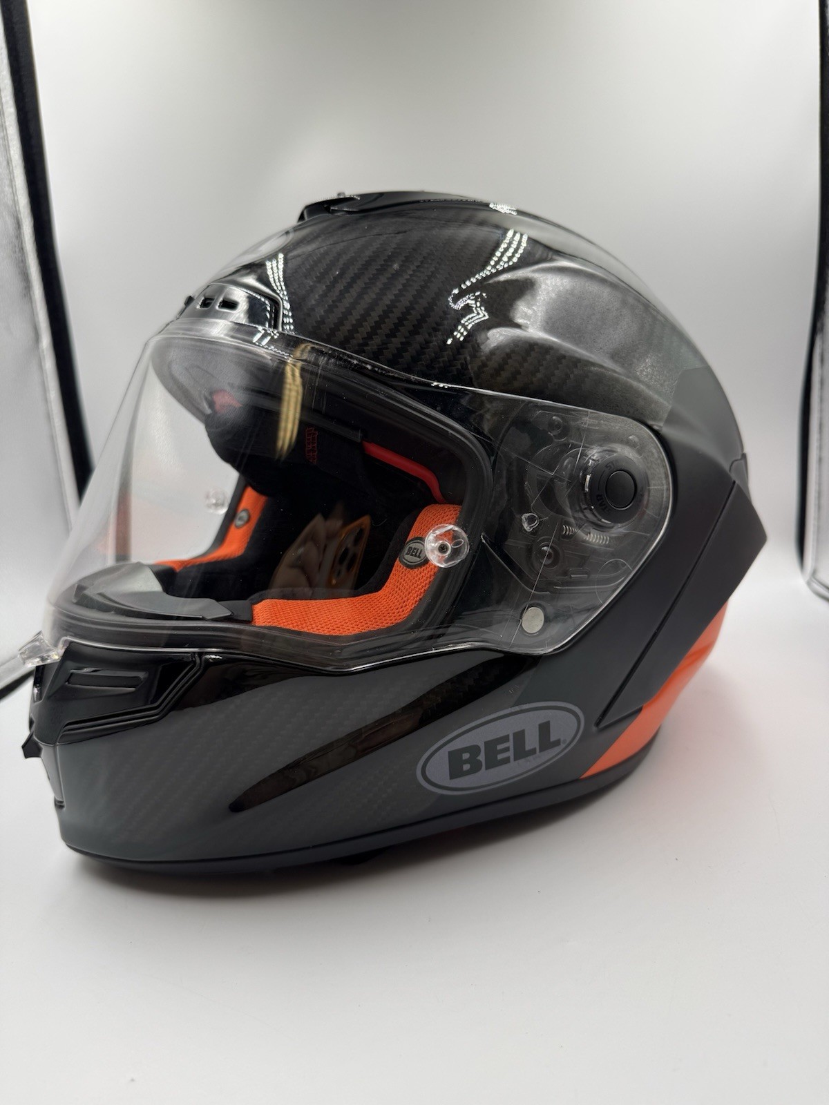 BELL Race Star Flex Lux Helmet Matte Gloss Black Orange Size L 59-60 cm