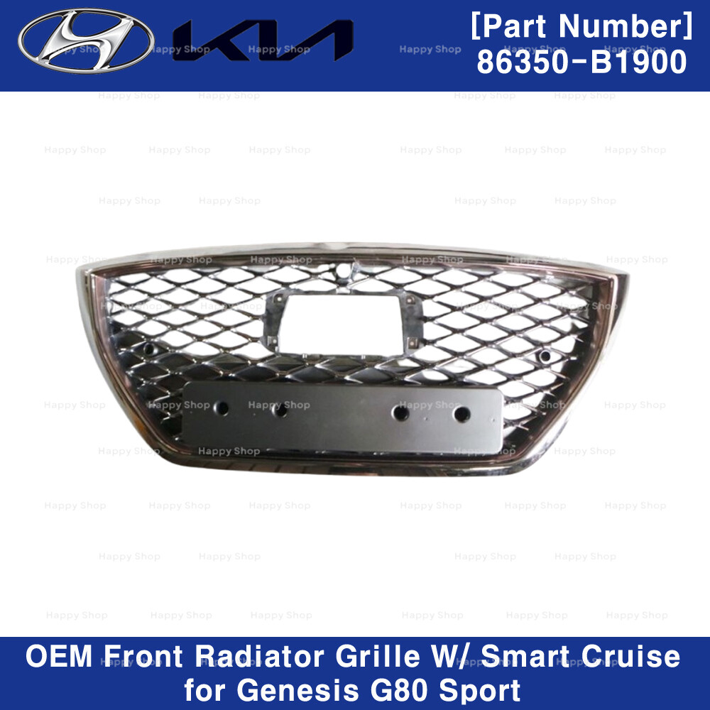 Genuine OEM Front Grille Radiator w/ Smart Cruise for Genesis G80 SPORT 18-20 