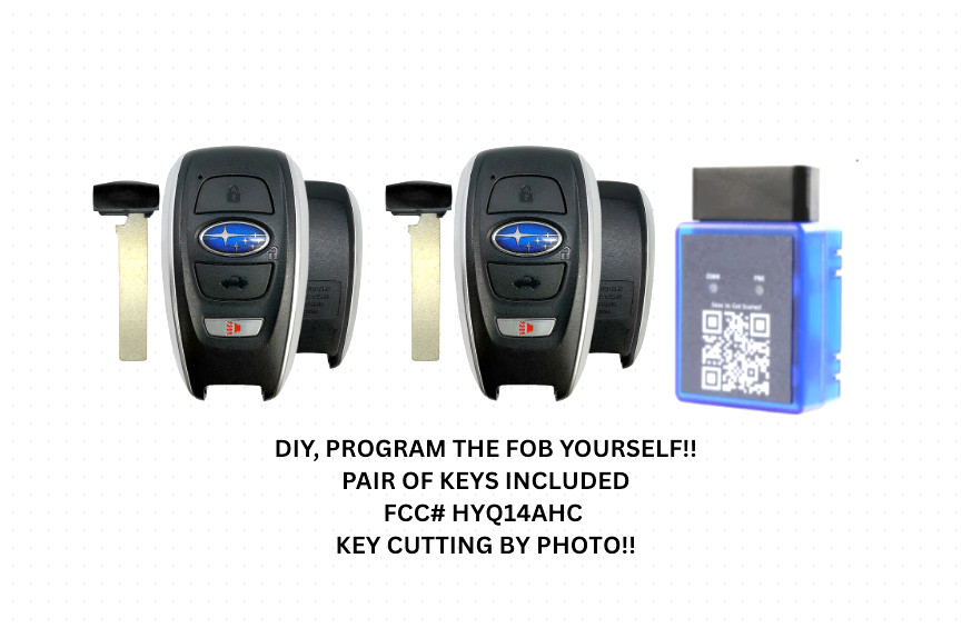 DIY PAIR KIT FOR HYQ14AHC - UNLOCKED OEM SUBARU SMART KEY , WE CUT YOUR KEYS