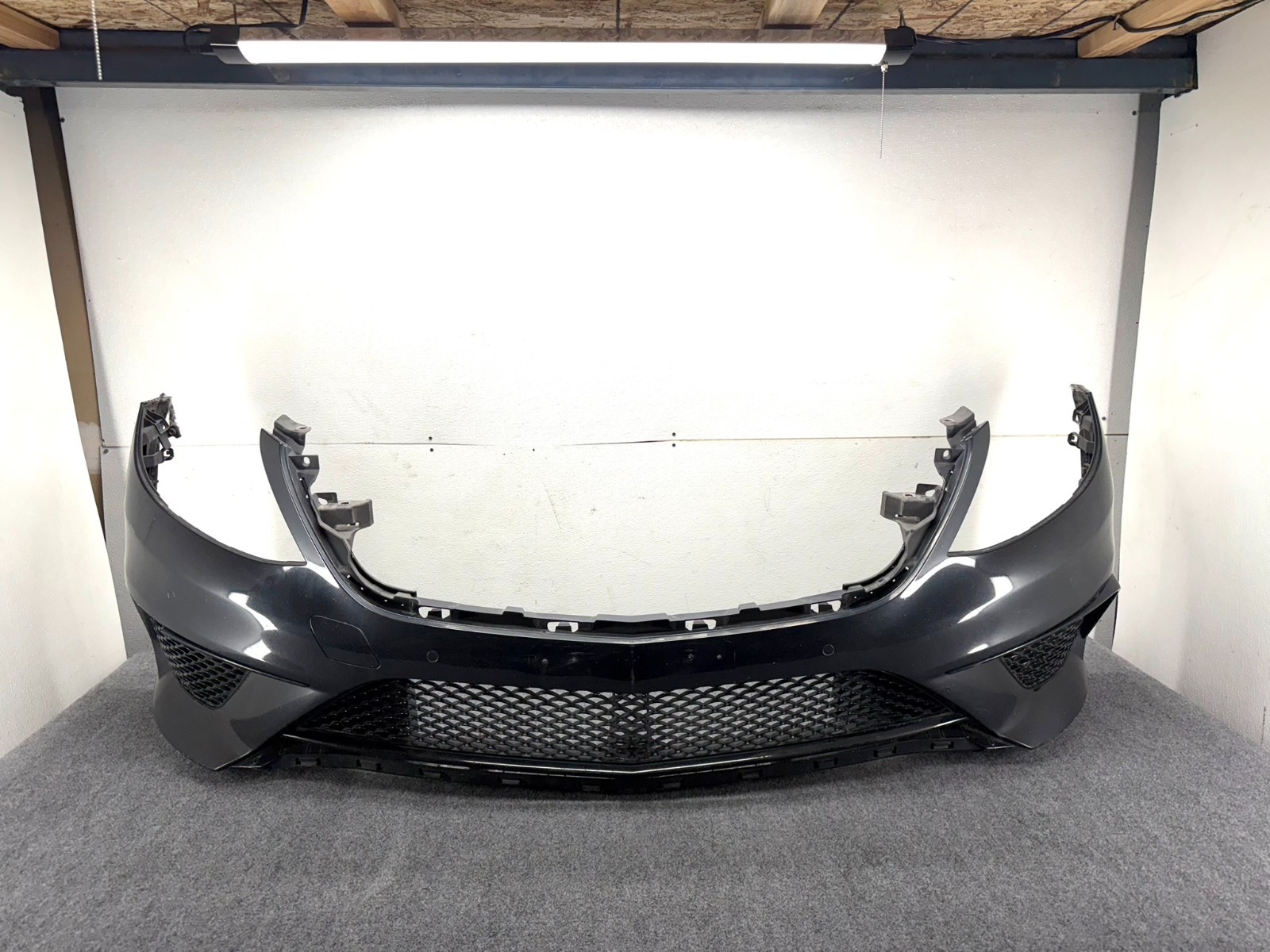 14-17 MERCEDES W222 S63 S65 AMG SPORT FRONT BUMPER COVER BLACK OEM 14-17 MERCEDES W222 S63 S65 AMG SPORT FRONT BUMPER COVER BLACK OEM