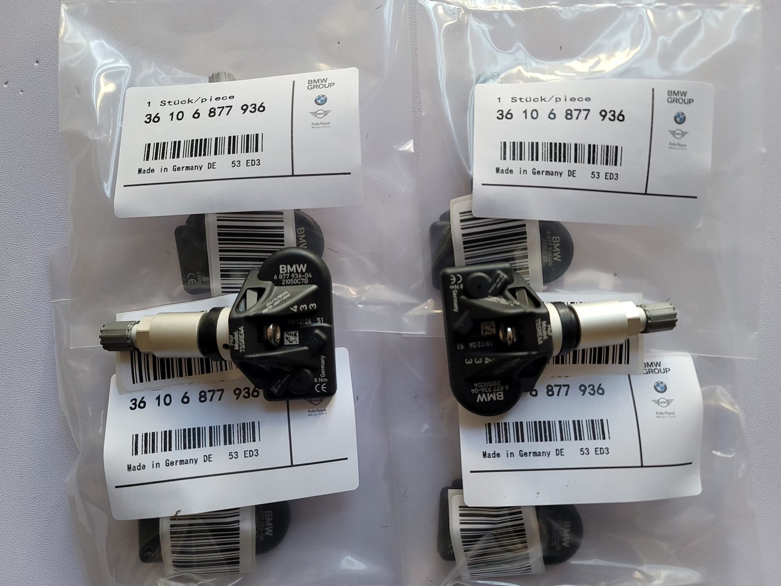 4PCS 36106877936 TPMS Sensor FITS BMW RDCi Rdks G30-G32 G11 G12 G15 G01 G02 G05