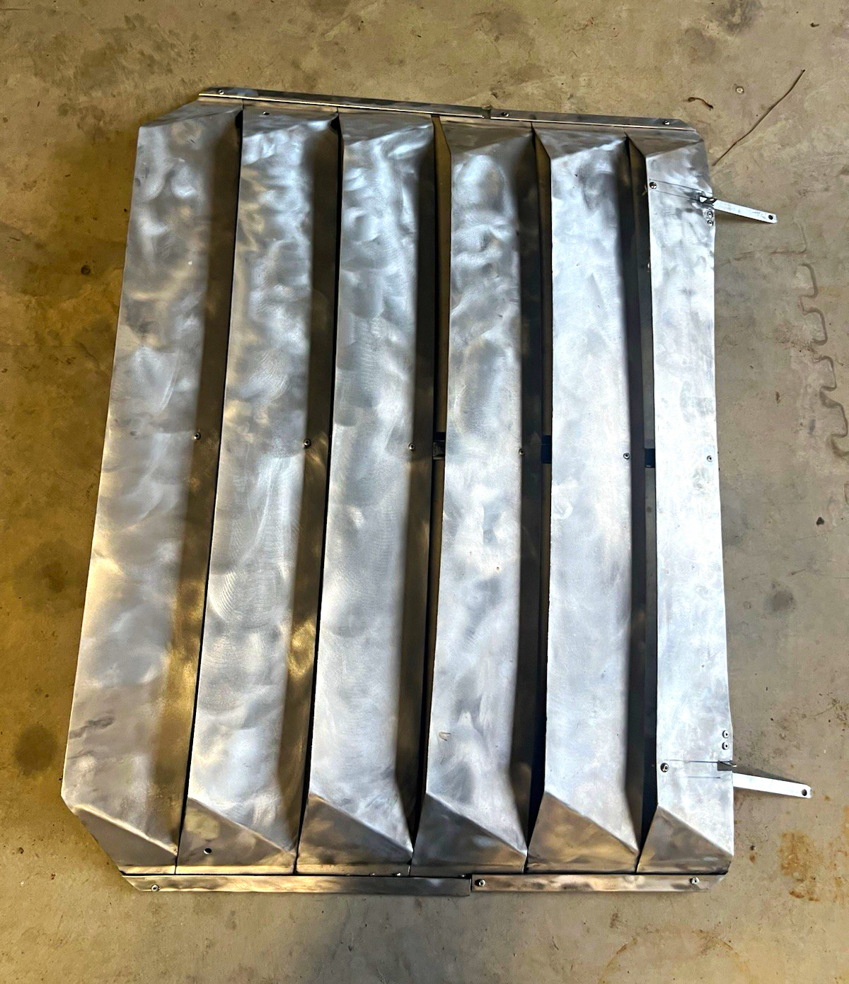 1977 Datsun 280z oem louvres brushed aluminum 1977 Datsun 280z oem louvres brushed aluminum