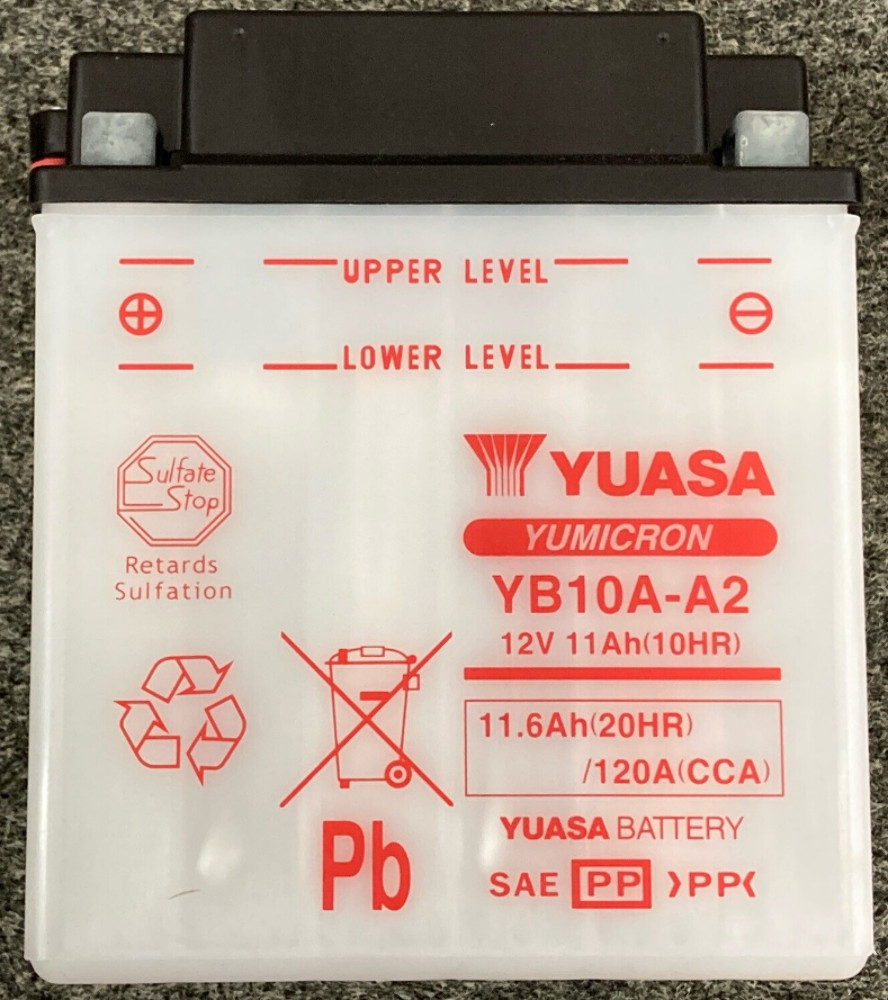 NOS Yuasa YB10A-A2 Battery 85-87 Suzuki LT230 88-02 Kawasaki KLF220 2831309