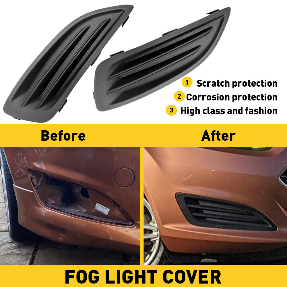 Fit For 2014 2015 2016 2017 2018 2019 FORD FIESTA Fog Light Covers Left & Right