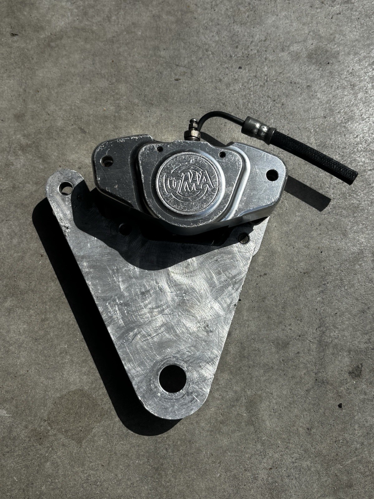 GMA Polished 2 Piston Rear Caliper Shovelhead Panhead Evo Sportster GMA Polished 2 Piston Rear Caliper Shovelhead Panhead Evo Sportster