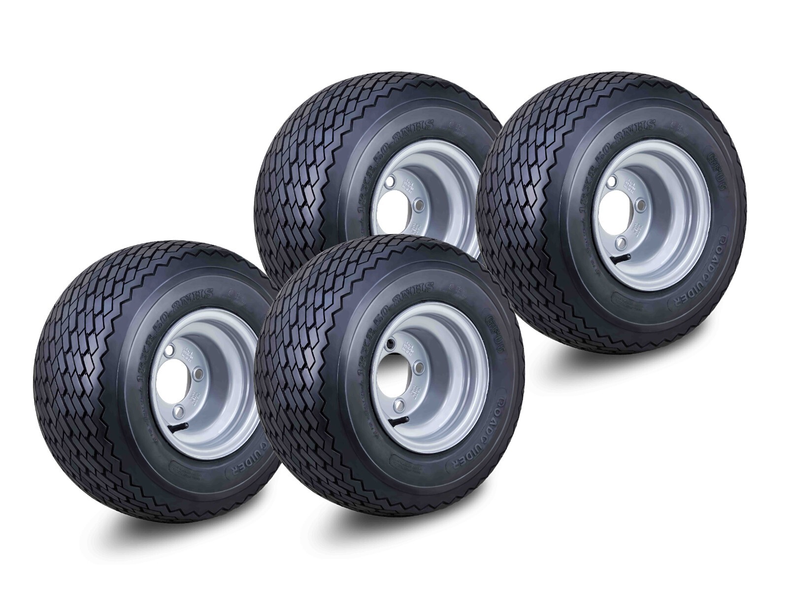 4 Golf Cart Tire 18X8.5-8 18X8.50-8 Wheel Assembly /w 4 Lugs on 4\ 4 Golf Cart Tire 18X8.5-8 18X8.50-8 Wheel Assembly /w 4 Lugs on 4\