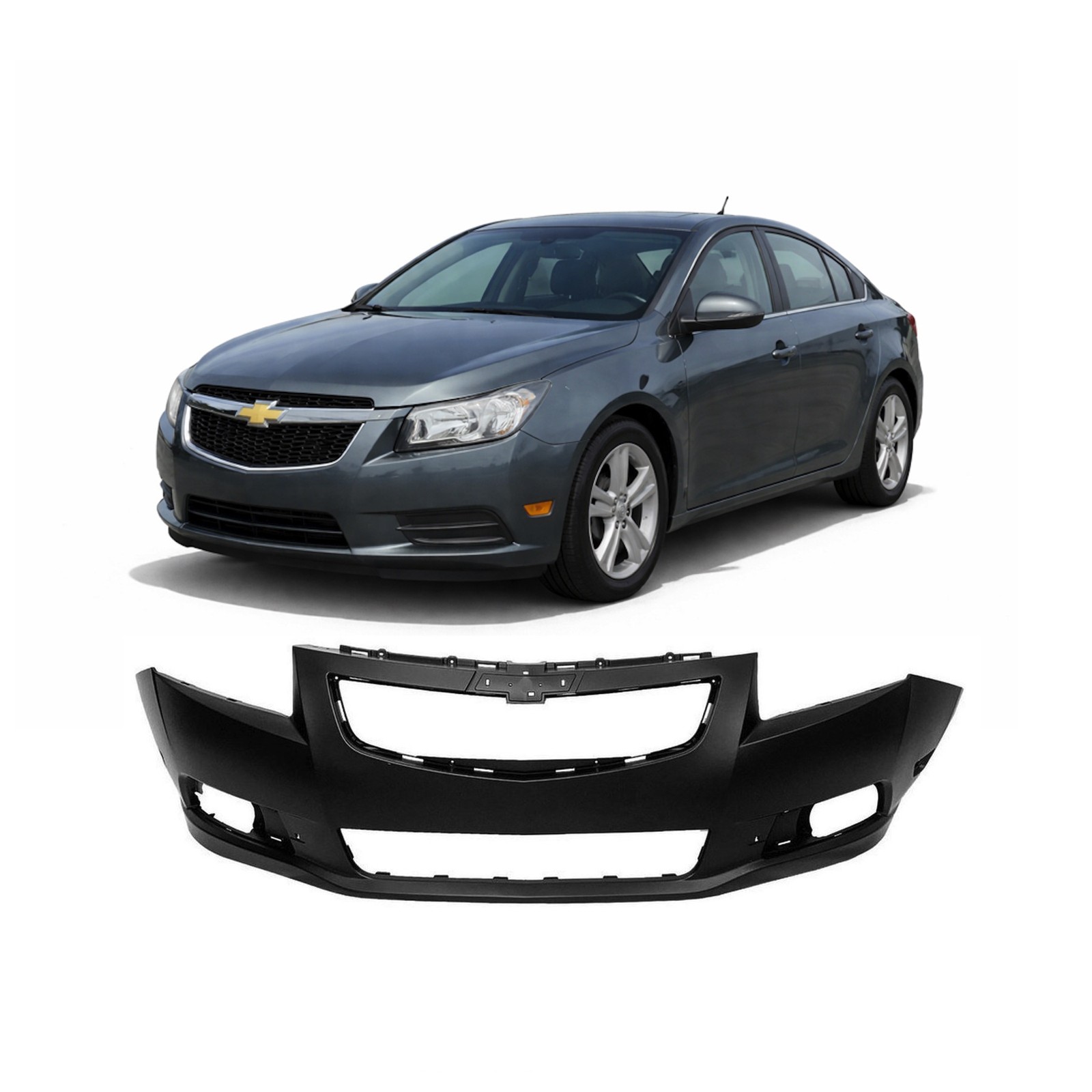 2011-2014 Chevrolet Cruze LT LTZ Primed Front Bumper Cover GM1000925 95217521