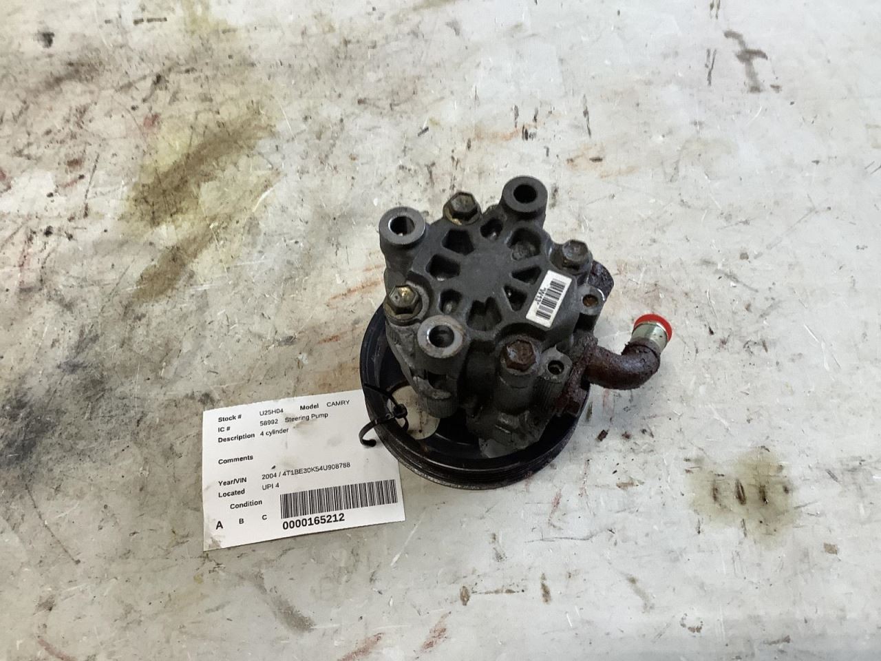 Power Steering Pump VIN E 5th Digit 4 Cylinder Fits 02-09 CAMRY 343999