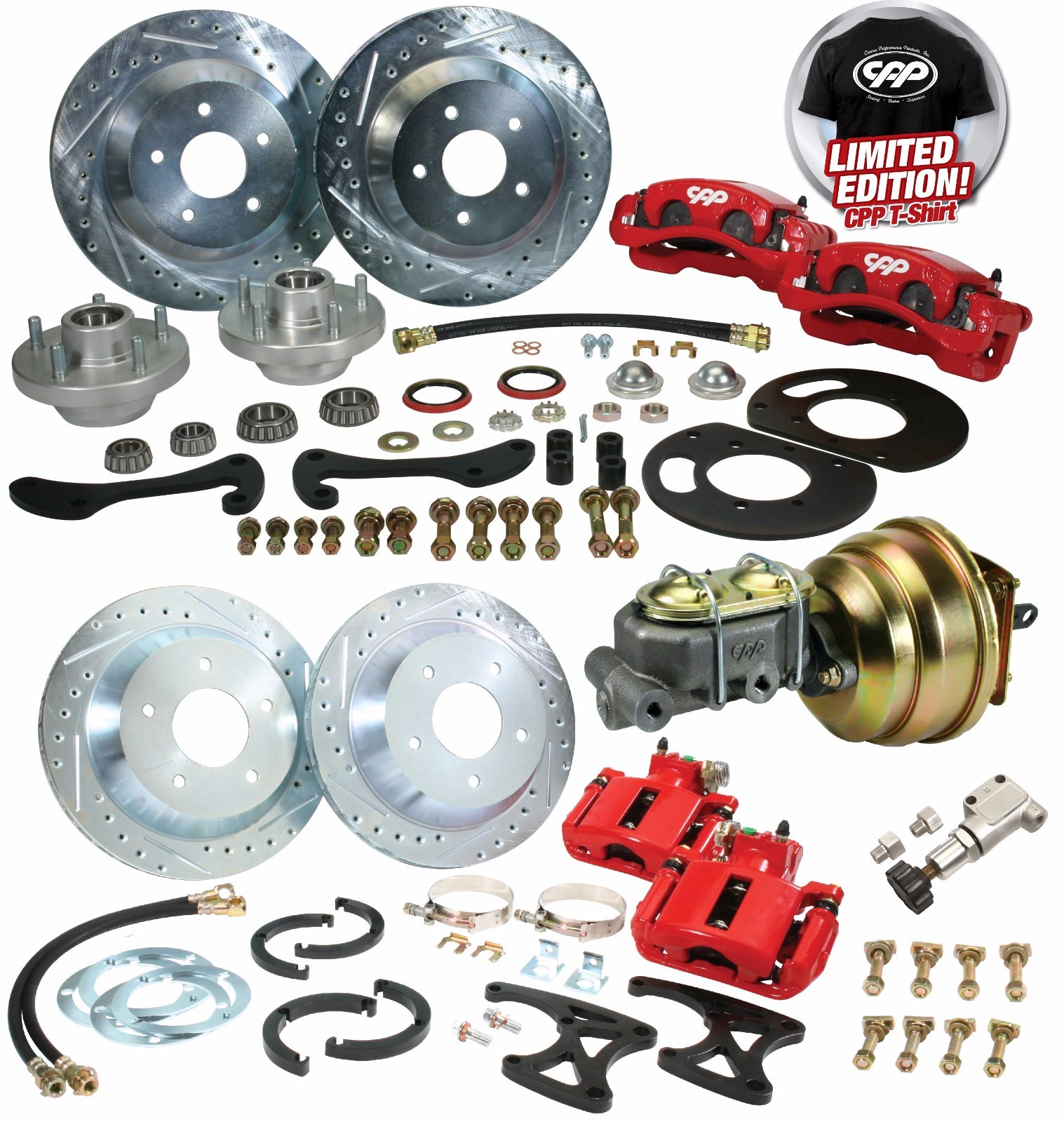 61 62 63 64 LINCOLN CONTINENTAL FRONT REAR BIG DISC BRAKE CONVERSION W/ BOOSTER