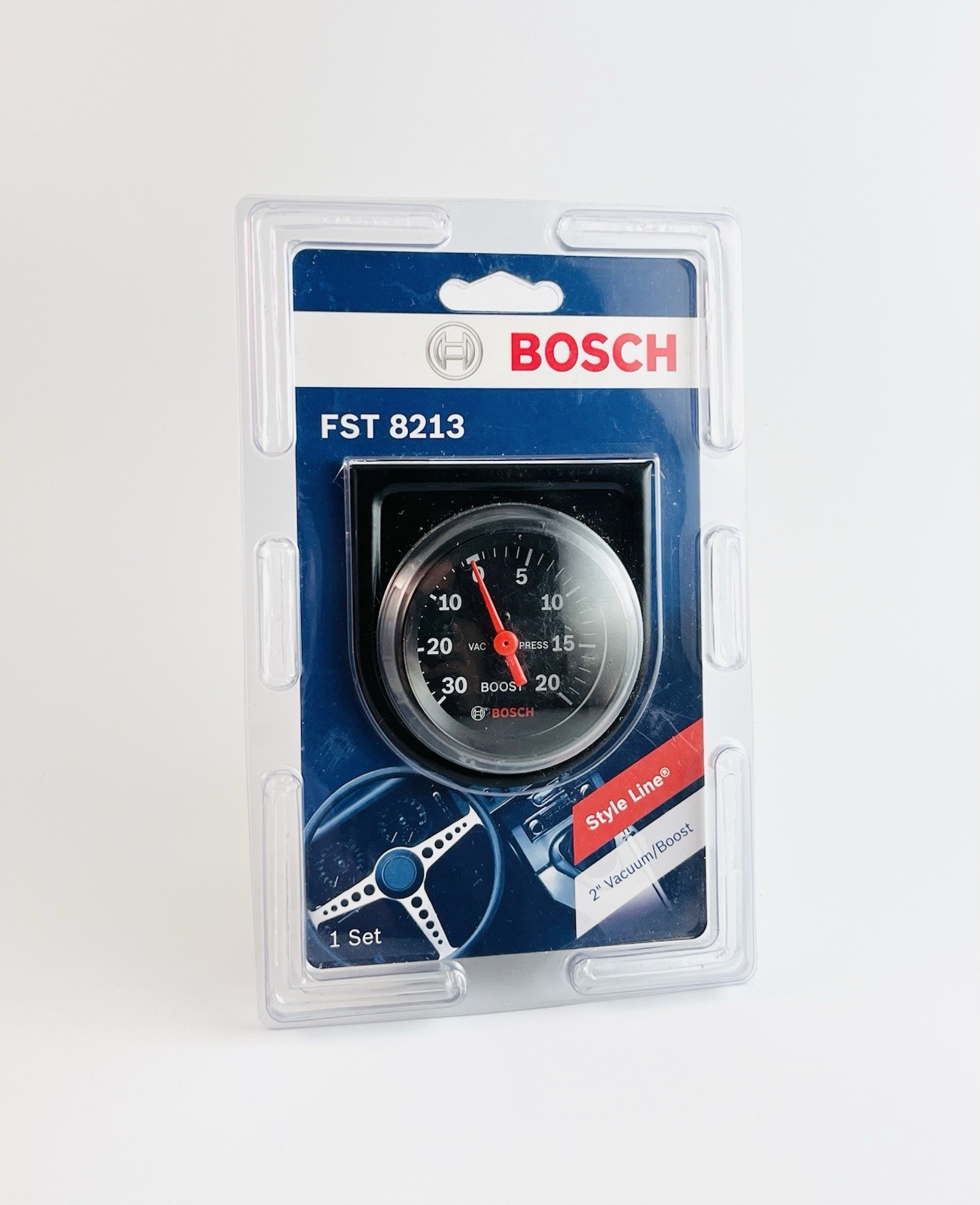 Bosch FST 8213 Style Line 2” Vacuum Boost Gauge Black Brand New Sealed Condition Bosch FST 8213 Style Line 2” Vacuum Boost Gauge Black Brand New Sealed Condition