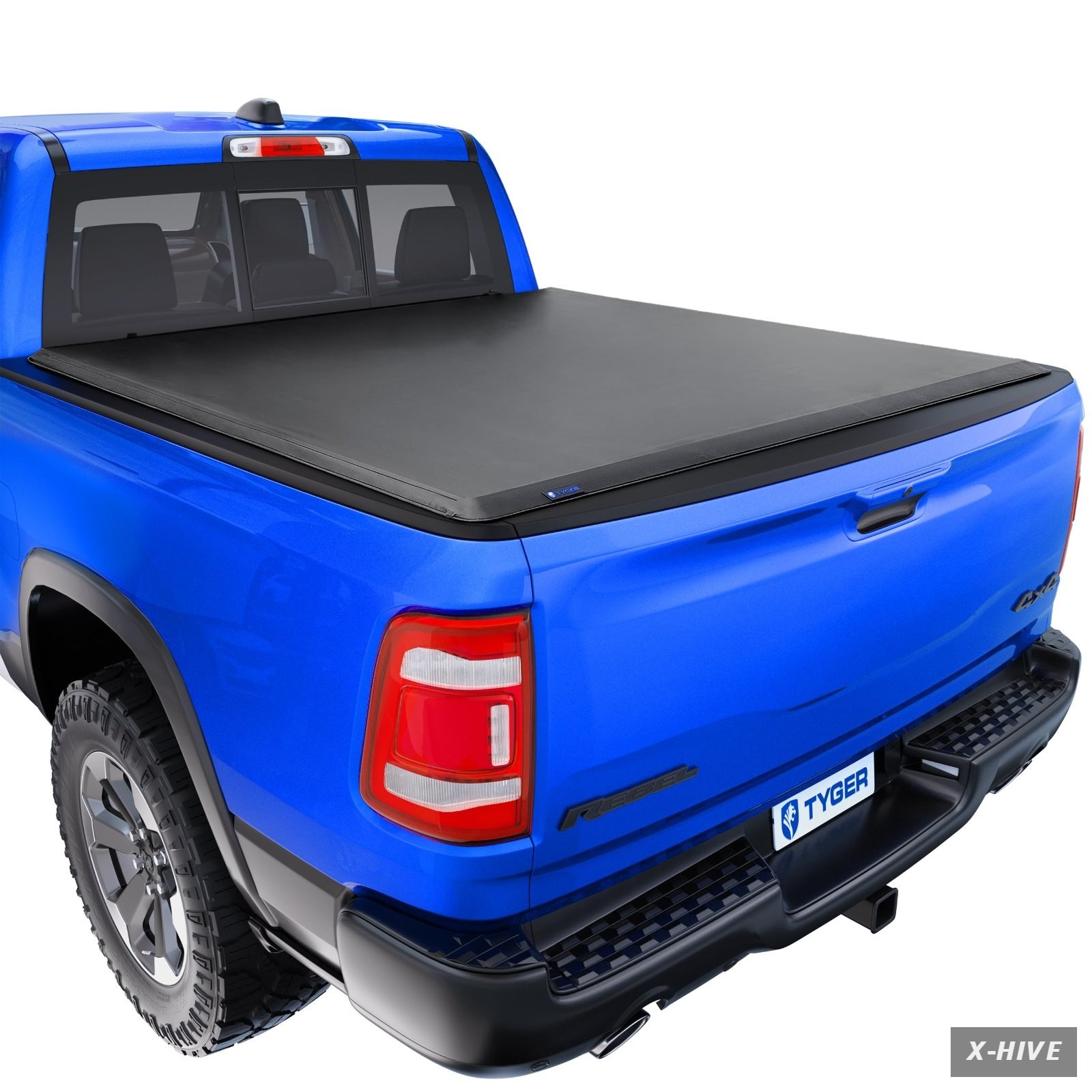 Tyger Auto 2019-2026 1500 T1 Soft Roll-up Truck Bed Tonneau Cover Compatible Ram
