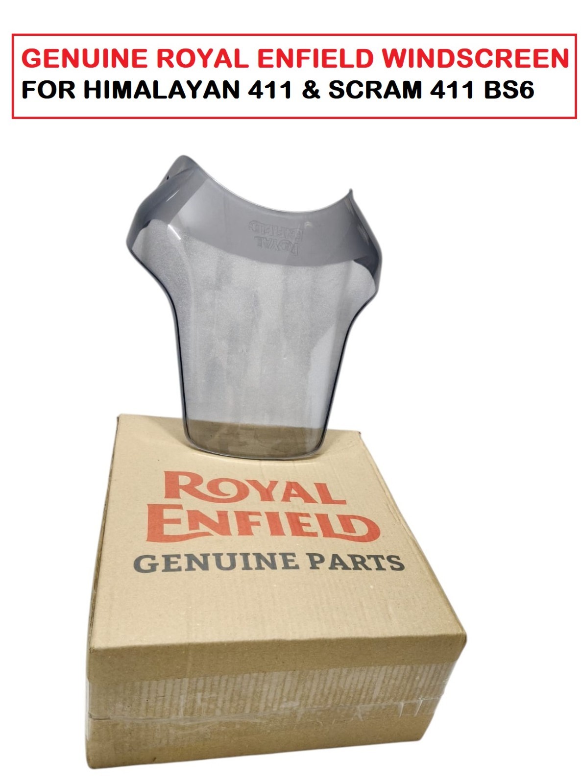 GENUINE ROYAL ENFIELD WINDSCREEN FIT FOR HIMALAYAN 411 & SCRAM 411