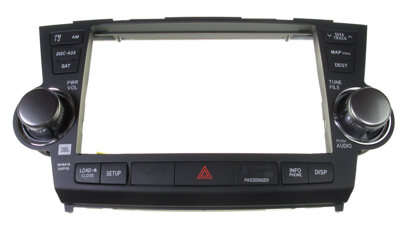 NEW 11 12 13 E7033 TOYOTA Highlander JBL Navigation Radio FACEPLATE REPLACEMENT NEW 11 12 13 E7033 TOYOTA Highlander JBL Navigation Radio FACEPLATE REPLACEMENT