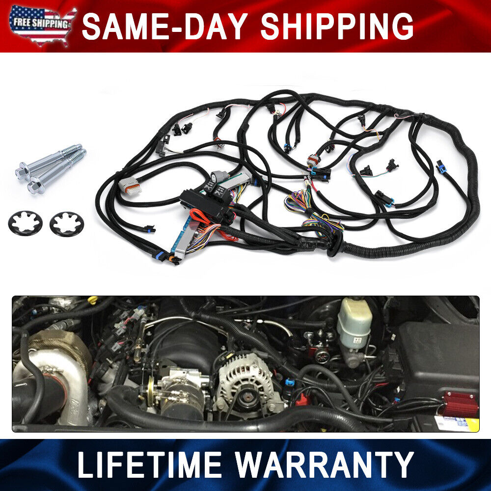 LS Swap Stand Alone Wiring Harness For 03-07 DBW Drive By Wire 4L60E 4.8 5.3 6.0