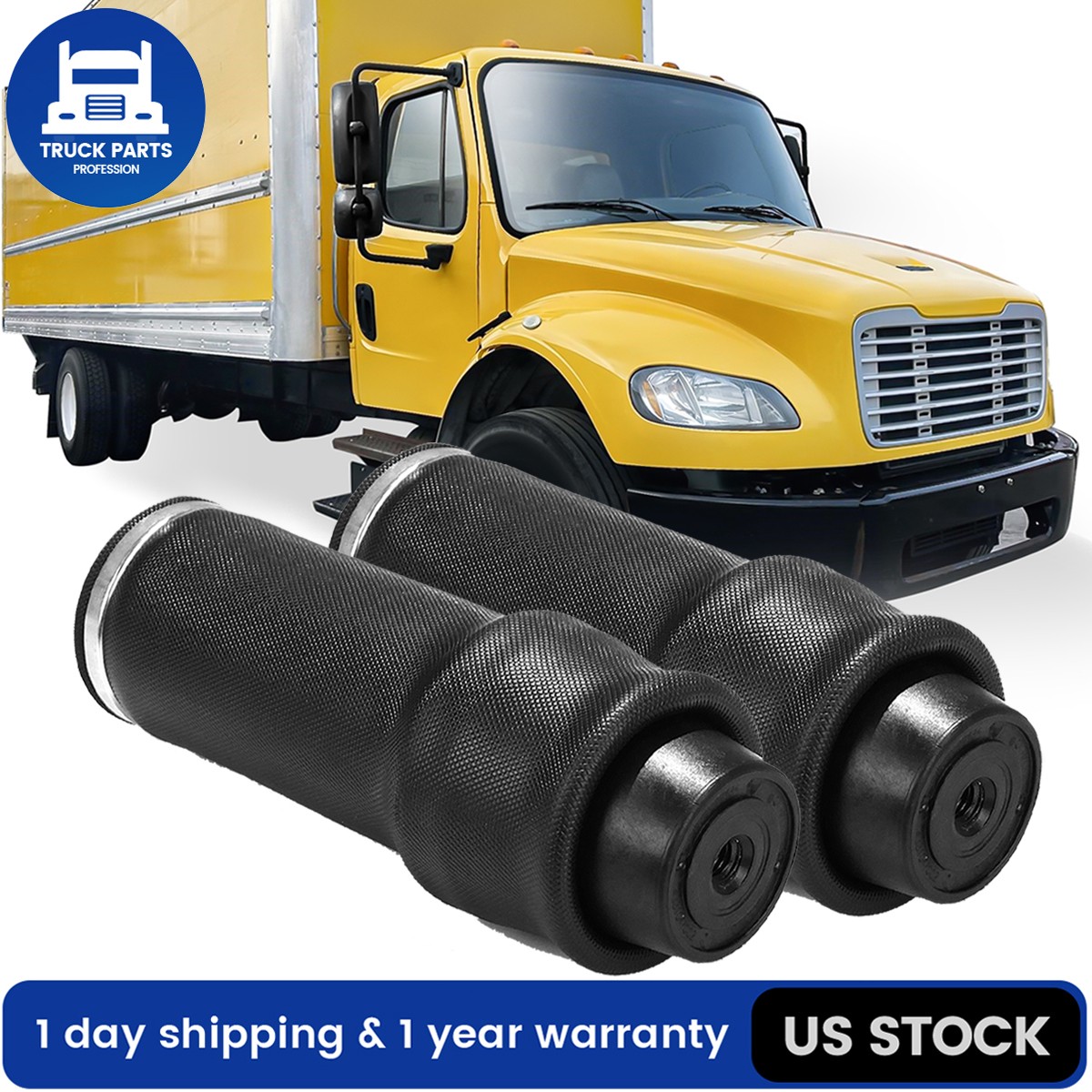 Pair Air Spring Cabin Bag Replaces Navistar Link W02-358-7081,1102-0076,1S5-038