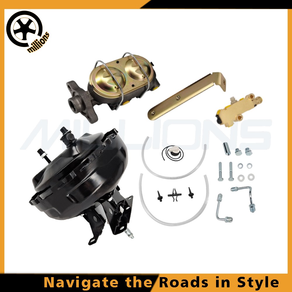 For 1973-1992 c10 k10 Chevy Truck Power Brake Booster Master Disc Drum Valve Kit