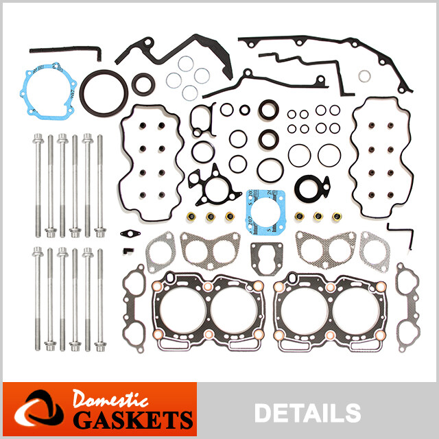 Fits 90-98 Subaru Legacy Impreza 2.2L SOHC Graphite Full Gasket Set Bolts EJ22E