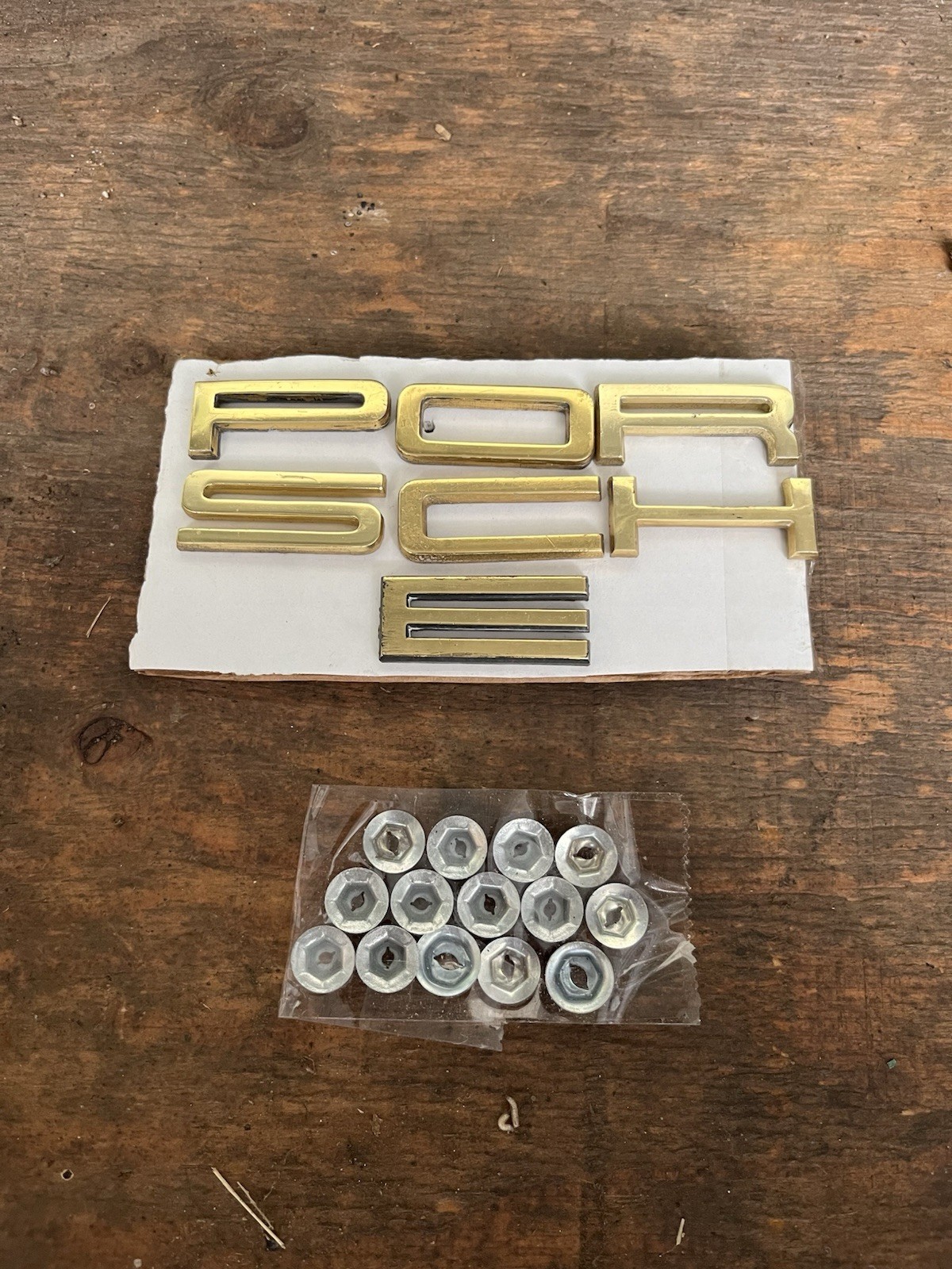 FOR PORSCHE 911 914 BADGE SET LETTERING GOLD FOR PORSCHE 911 914 BADGE SET LETTERING GOLD
