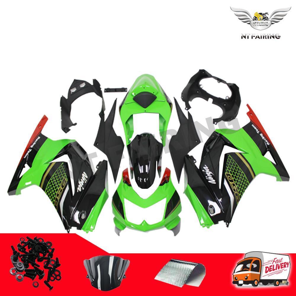 MS Green Black Injection Fairing Fit for Kawasaki  2008-2012 EX250 250R g076
