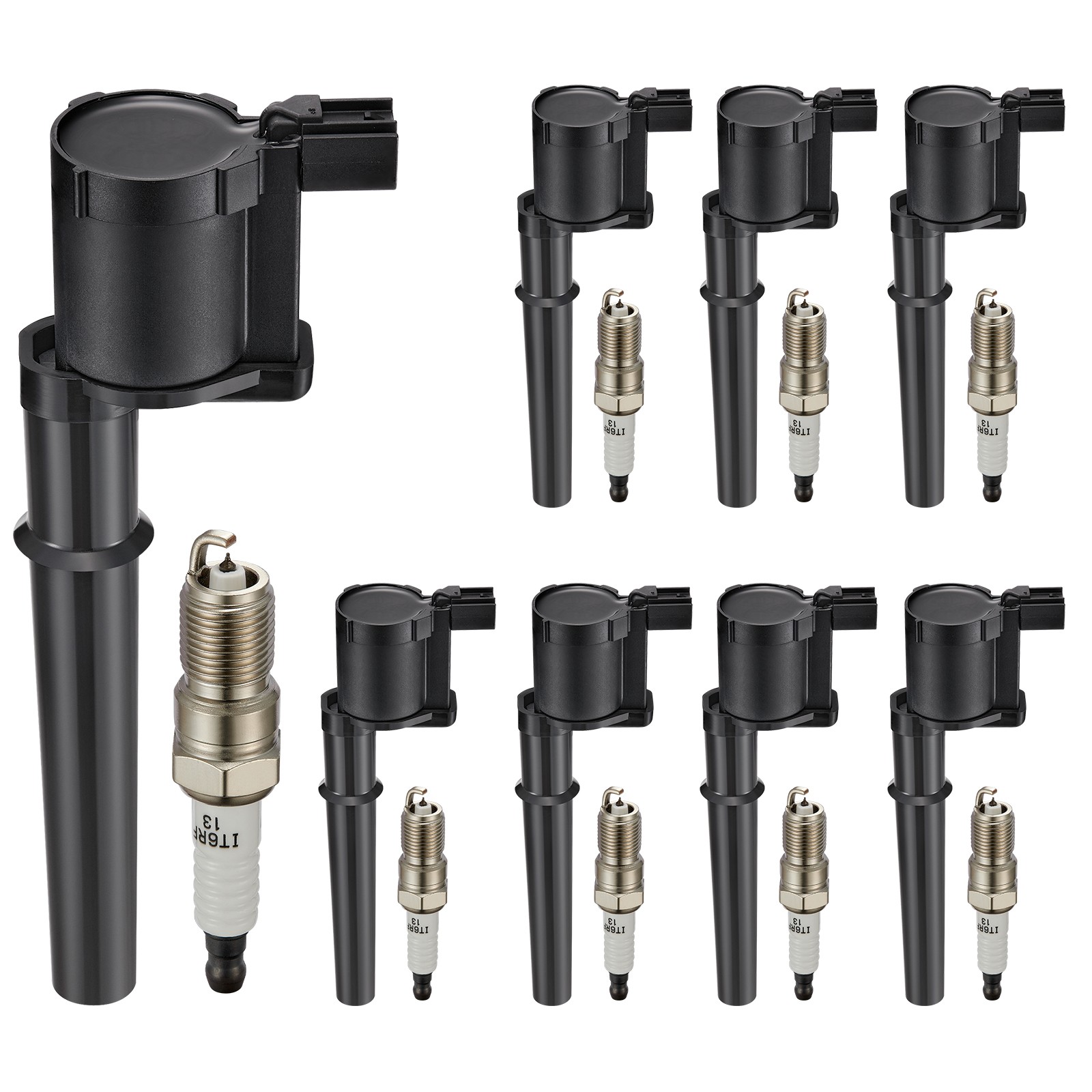 Set of 8 Ignition Coil Pack UF191 and Iridium Spark Plug SP493 Compatible with L Set of 8 Ignition Coil Pack UF191 and Iridium Spark Plug SP493 Compatible with L