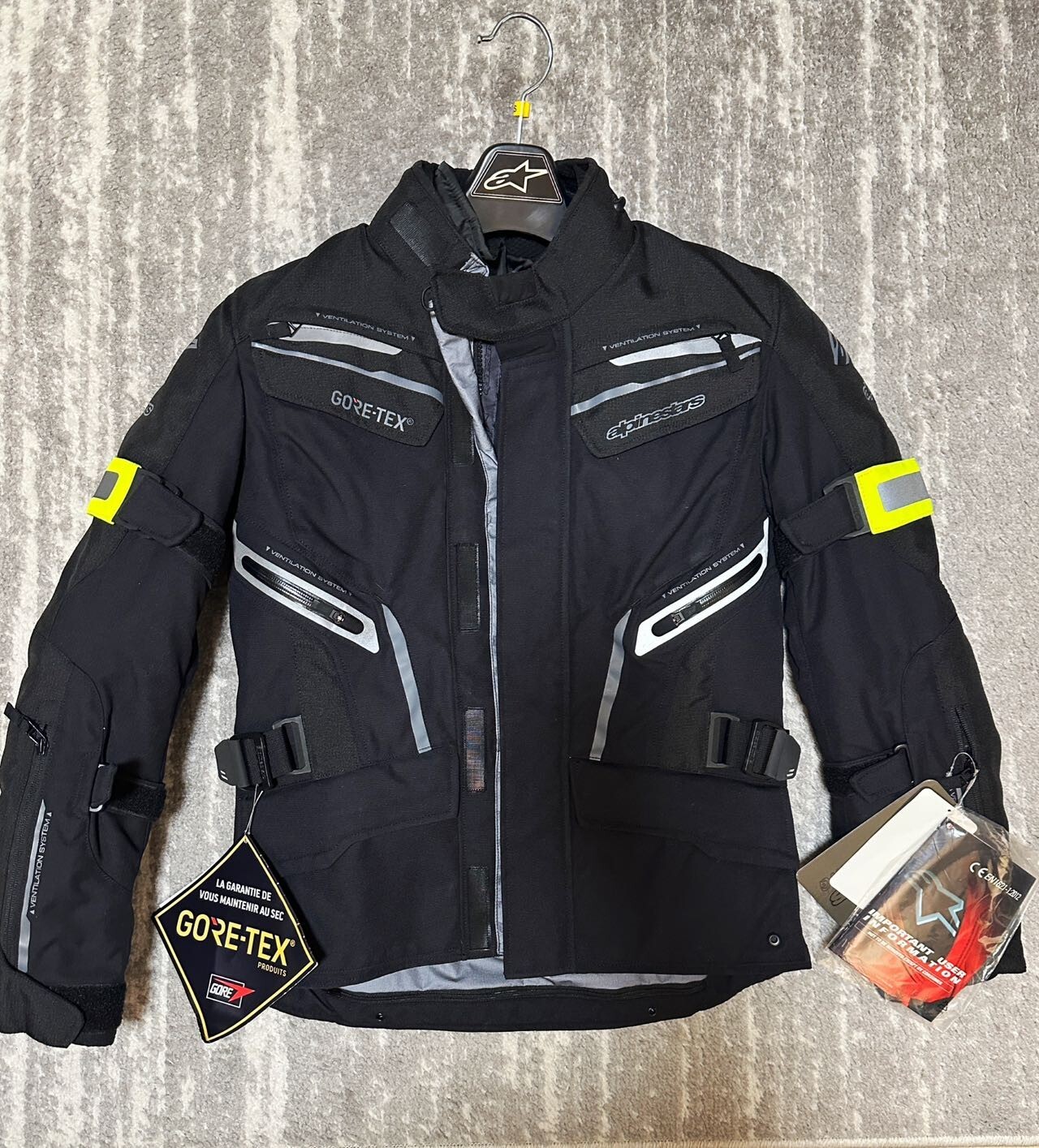 Brand New Alpinestars patron gore-tex jacket -black-size S- All seasons Brand New Alpinestars patron gore-tex jacket -black-size S- All seasons