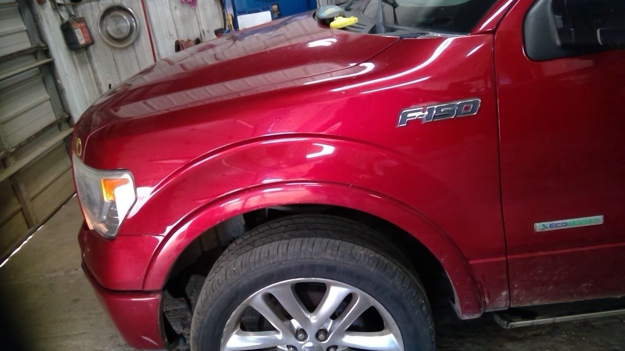*LOCAL PICKUP* Red Driver Fender With Wheel Lip Moulding Fits 09-14 FORD F150