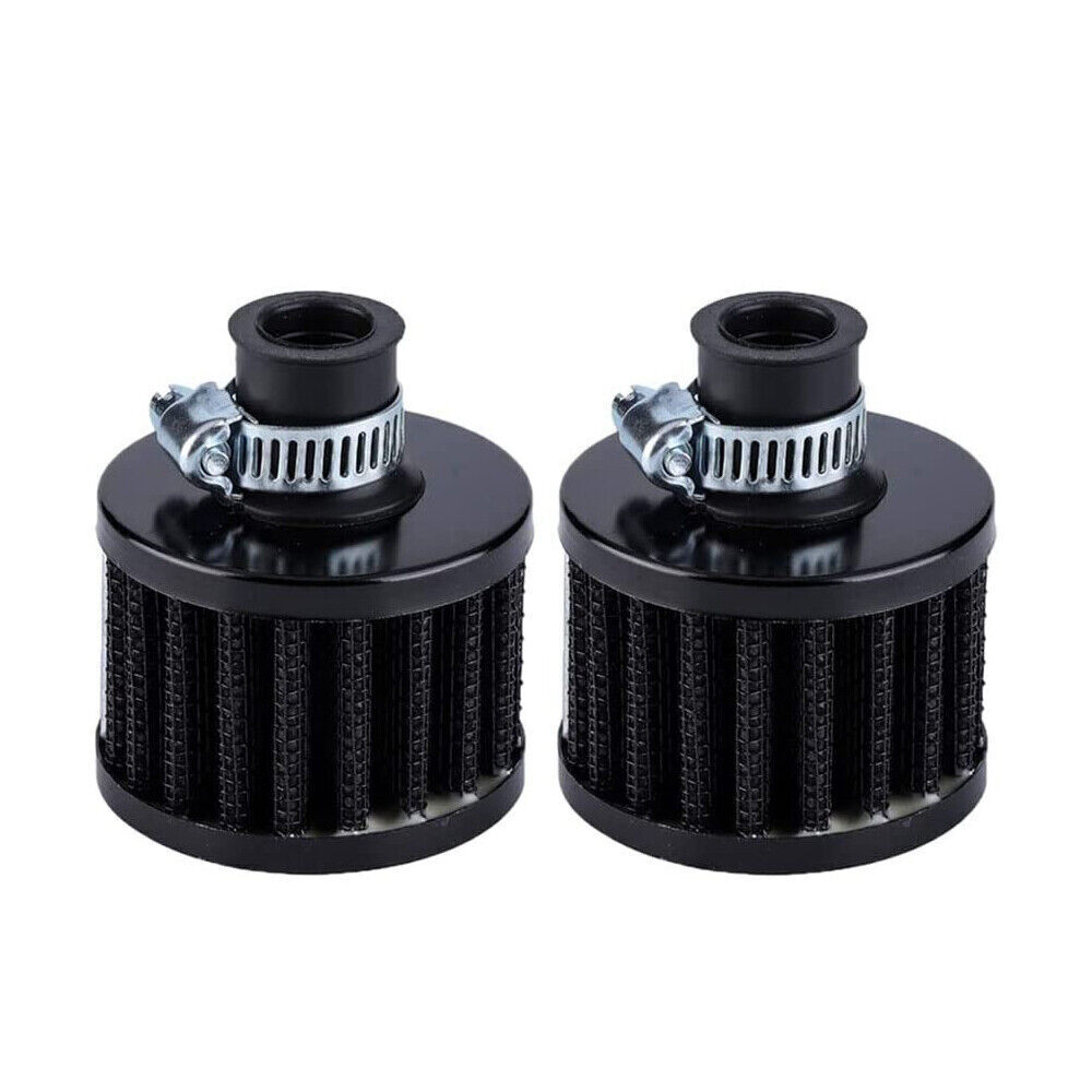 2 PCS 12mm Cold Air Intake Filter Turbo Vent Crankcase Car Breather Valve Cover