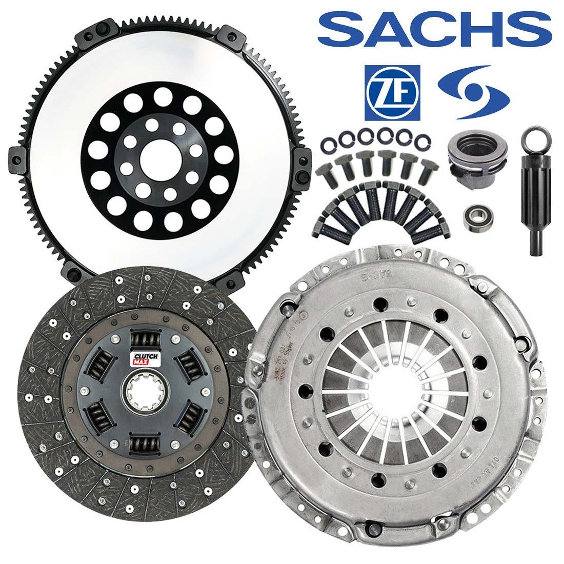 SACHS-MAX STAGE 1 CLUTCH KIT+SOLID LIGHT FLYWHEEL for 2001-2006 BMW M3 E46 S54 SACHS-MAX STAGE 1 CLUTCH KIT+SOLID LIGHT FLYWHEEL for 2001-2006 BMW M3 E46 S54