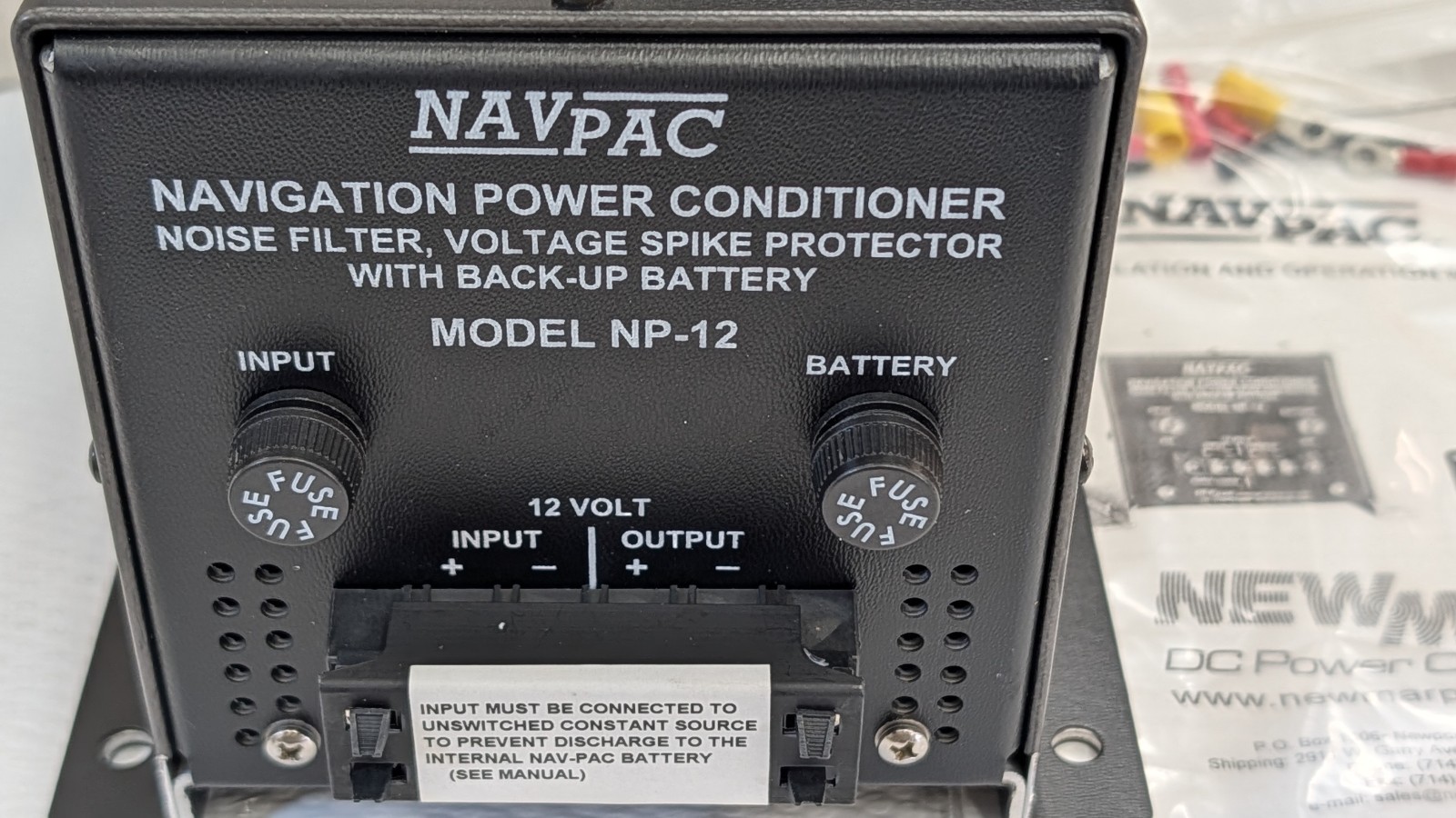 Newmar NP-12 NAV-PAC DC Power Conditioner Mobile UPS 12V Battery Back-up NEW