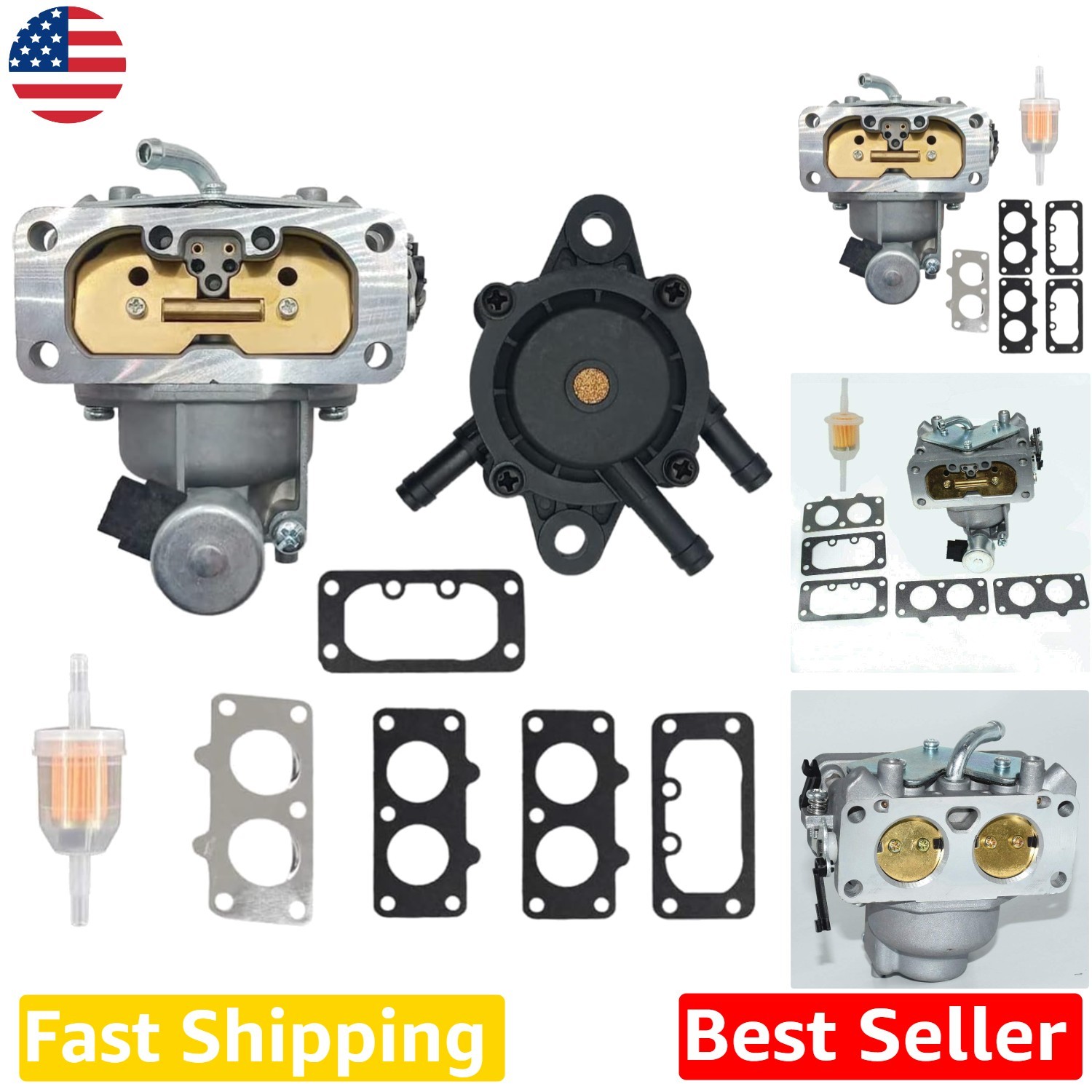 Genuine Carburetor for Kawasaki FH601-FH751V, FX801-FX850V, Bolt-On, 15004-7029 Genuine Carburetor for Kawasaki FH601-FH751V, FX801-FX850V, Bolt-On, 15004-7029