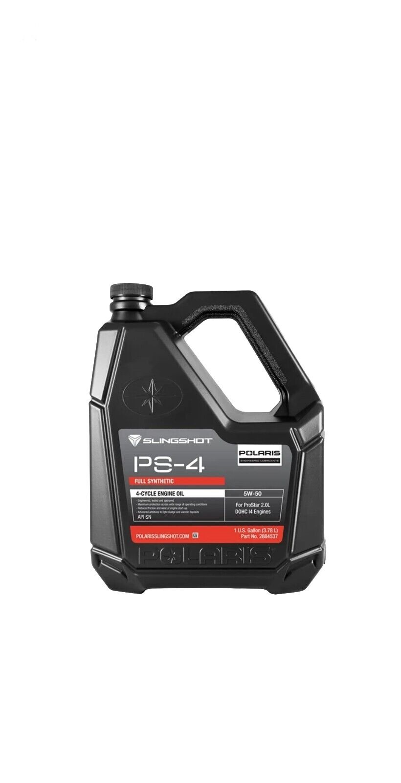 PS-4 5W-50 Full Synthetic Oil 1 Gallon 2884537 Polaris Slingshot 4-Cycle Engine