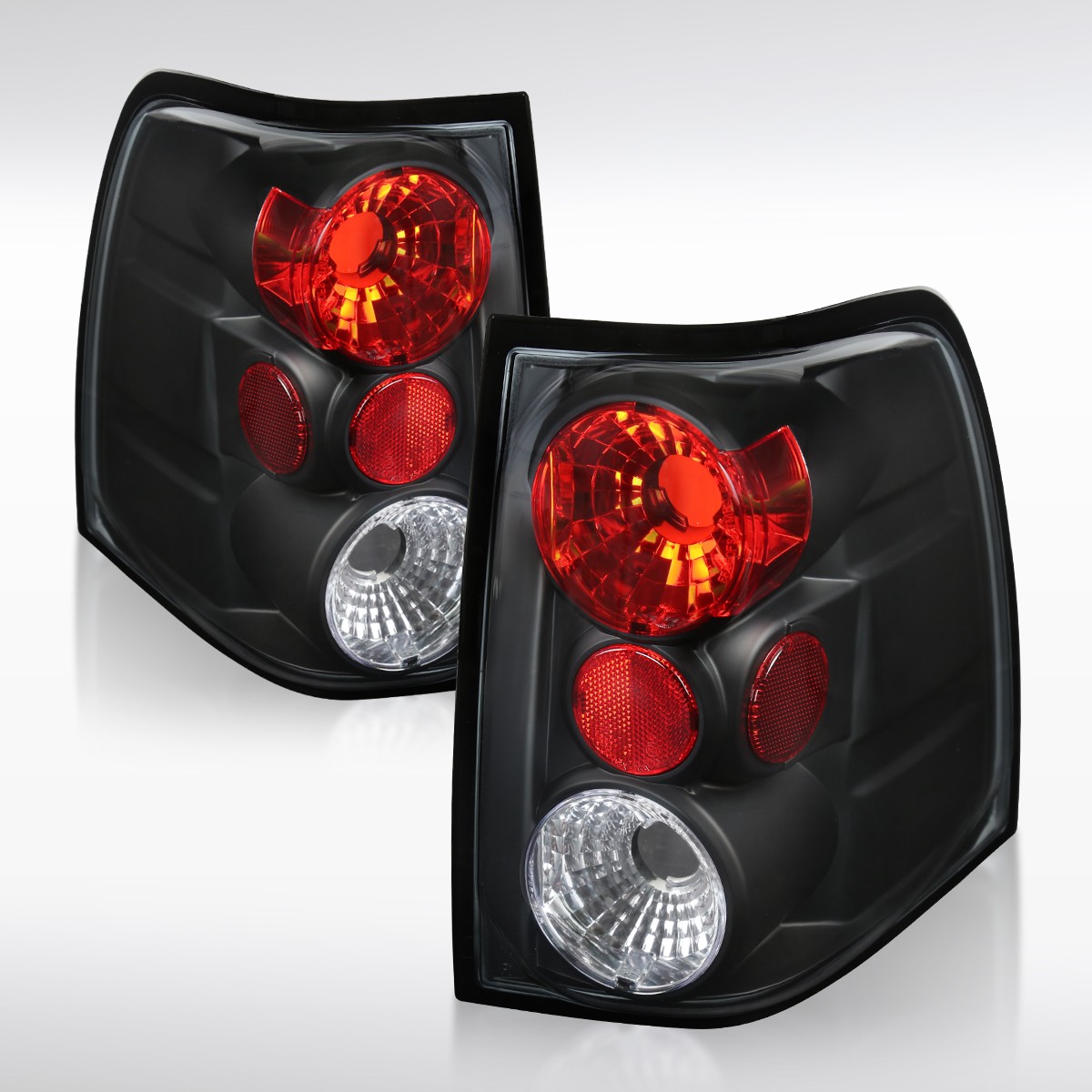 Fit 2003-2006 Ford Expedition Black Tail Lights Brake Lamps Left+Right 03-06 Fit 2003-2006 Ford Expedition Black Tail Lights Brake Lamps Left+Right 03-06