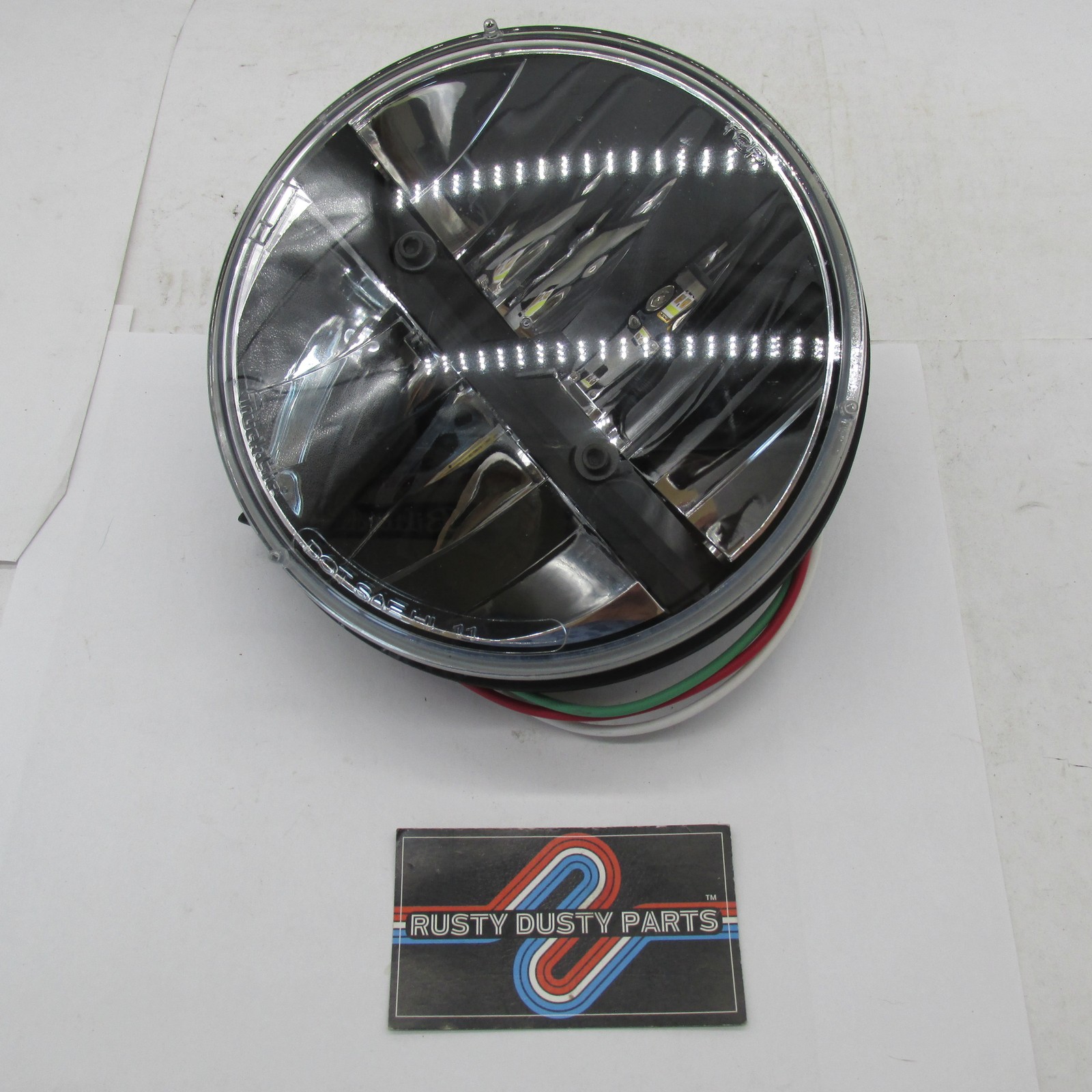 Truck Lite 7 Round LED Headlight for Harley Excellent Condition 127277C