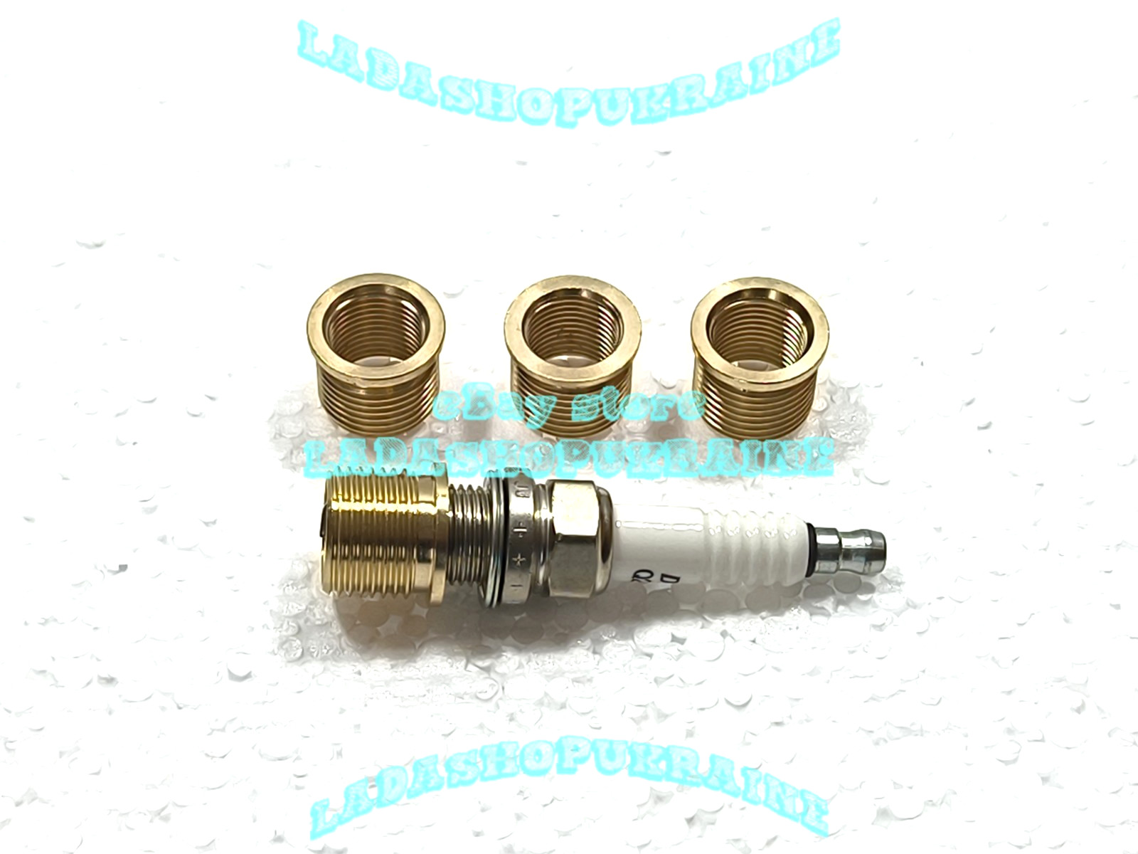 4x Inserto de reparacion para reparar roscas de bujias LADA MOSKVICH 14 18*1,50